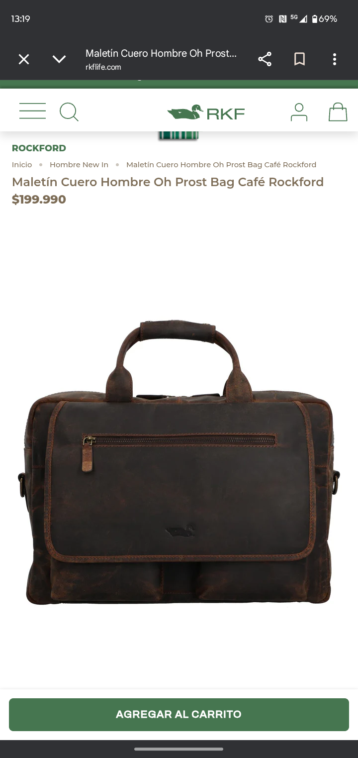 Maletín de cuero marrón - miniatura 2