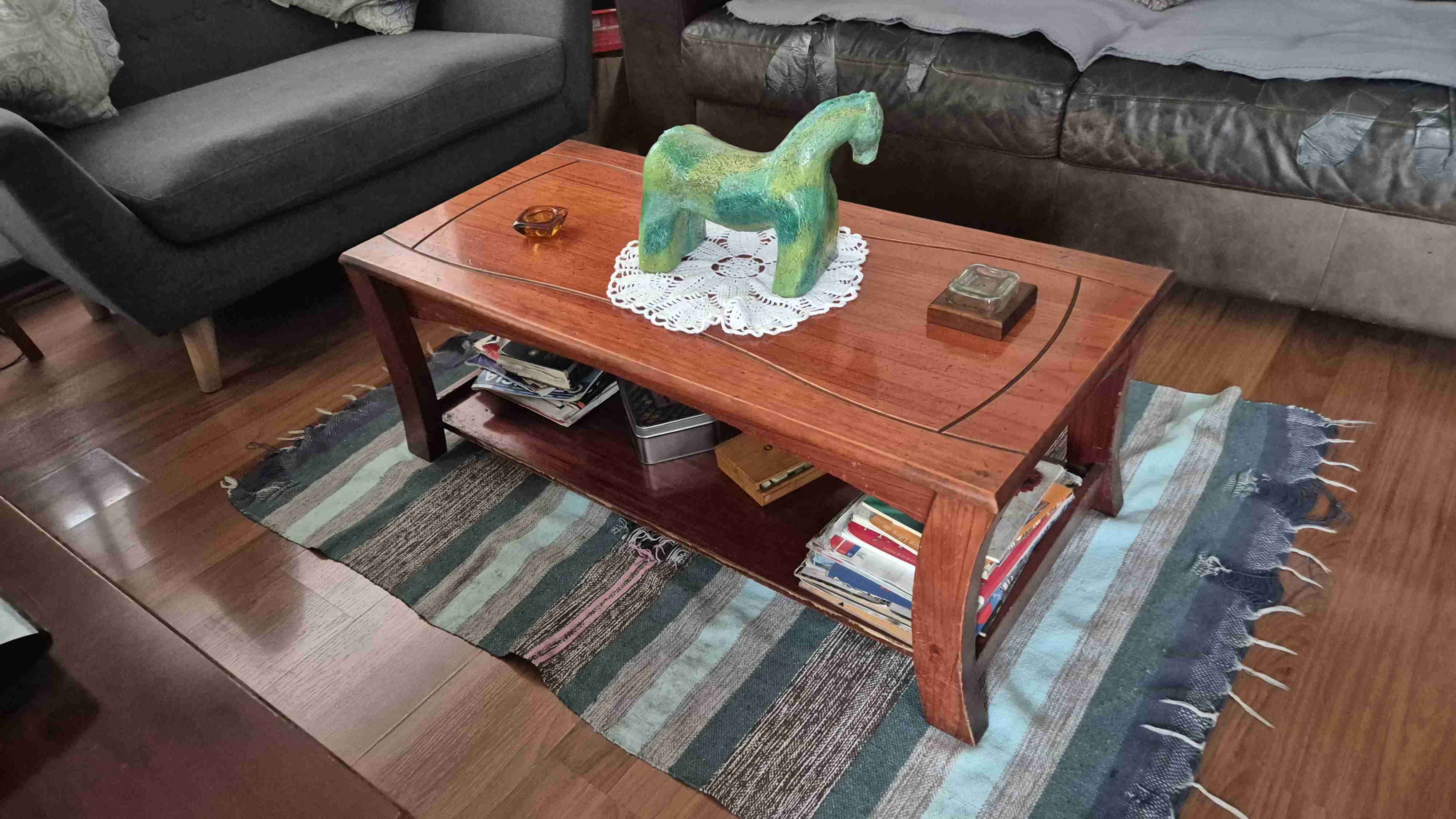 Mesa de centro y lateral madera - miniatura 4