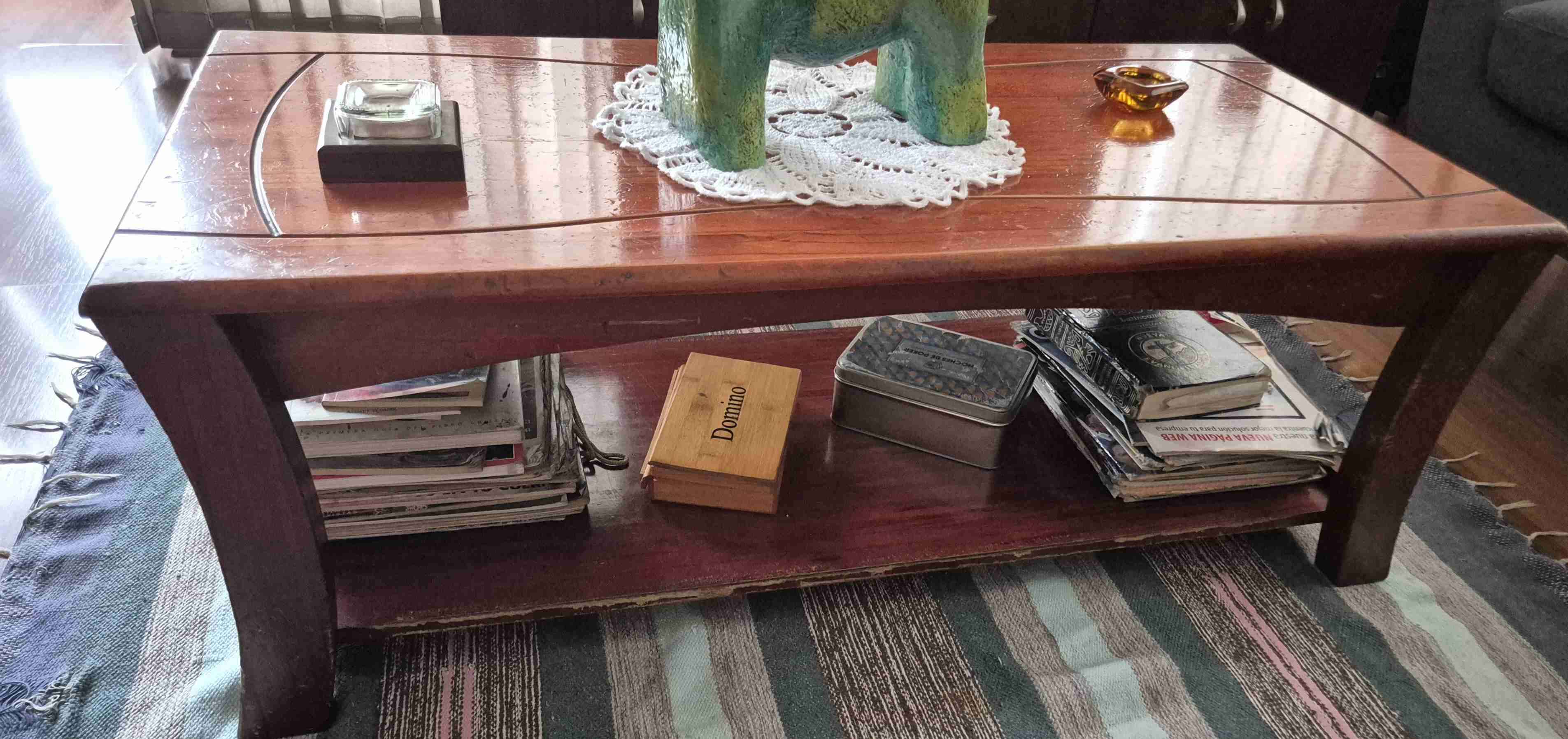 Mesa de centro y lateral madera - miniatura 5