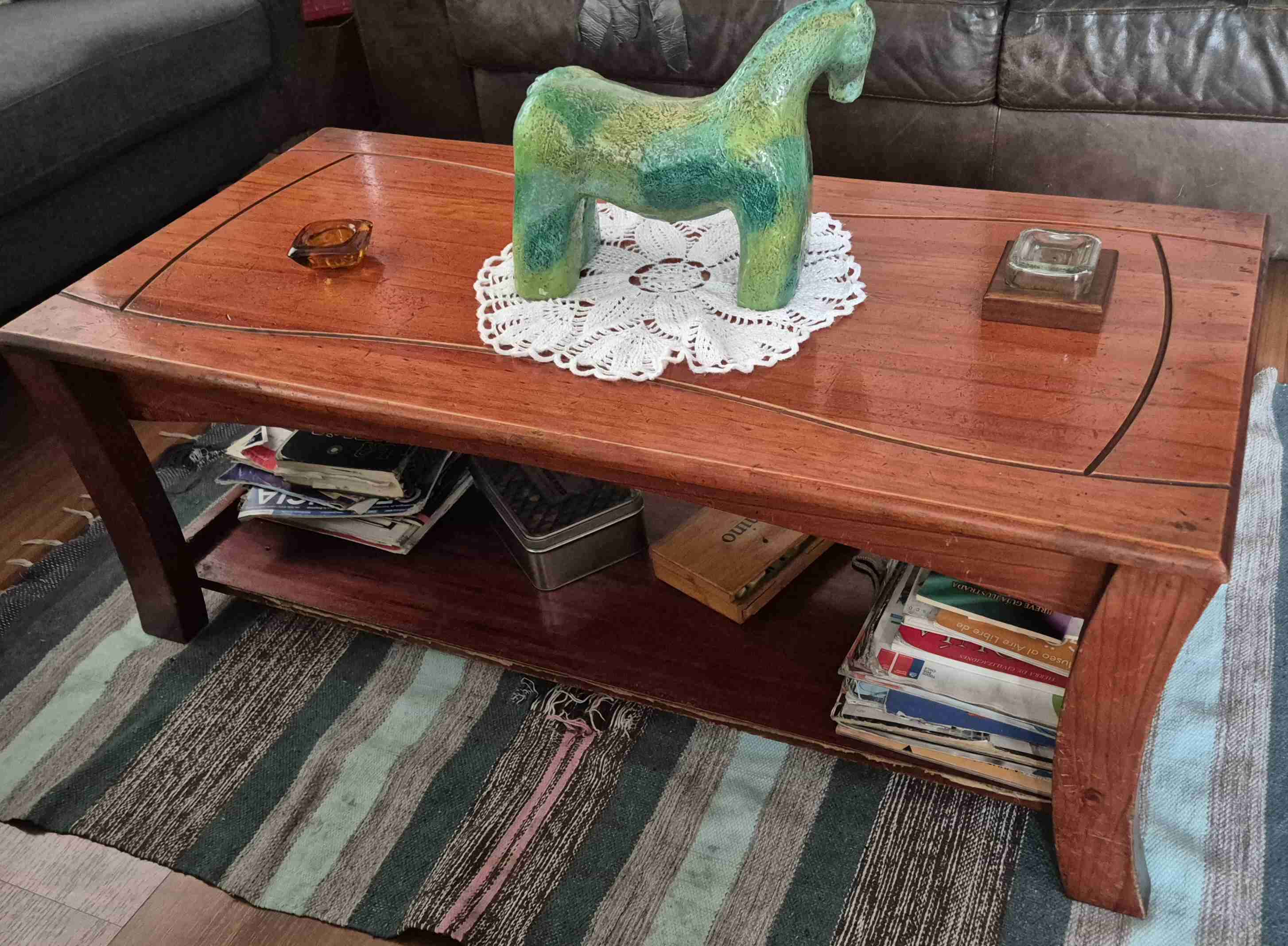 Mesa de centro y lateral madera - miniatura 6