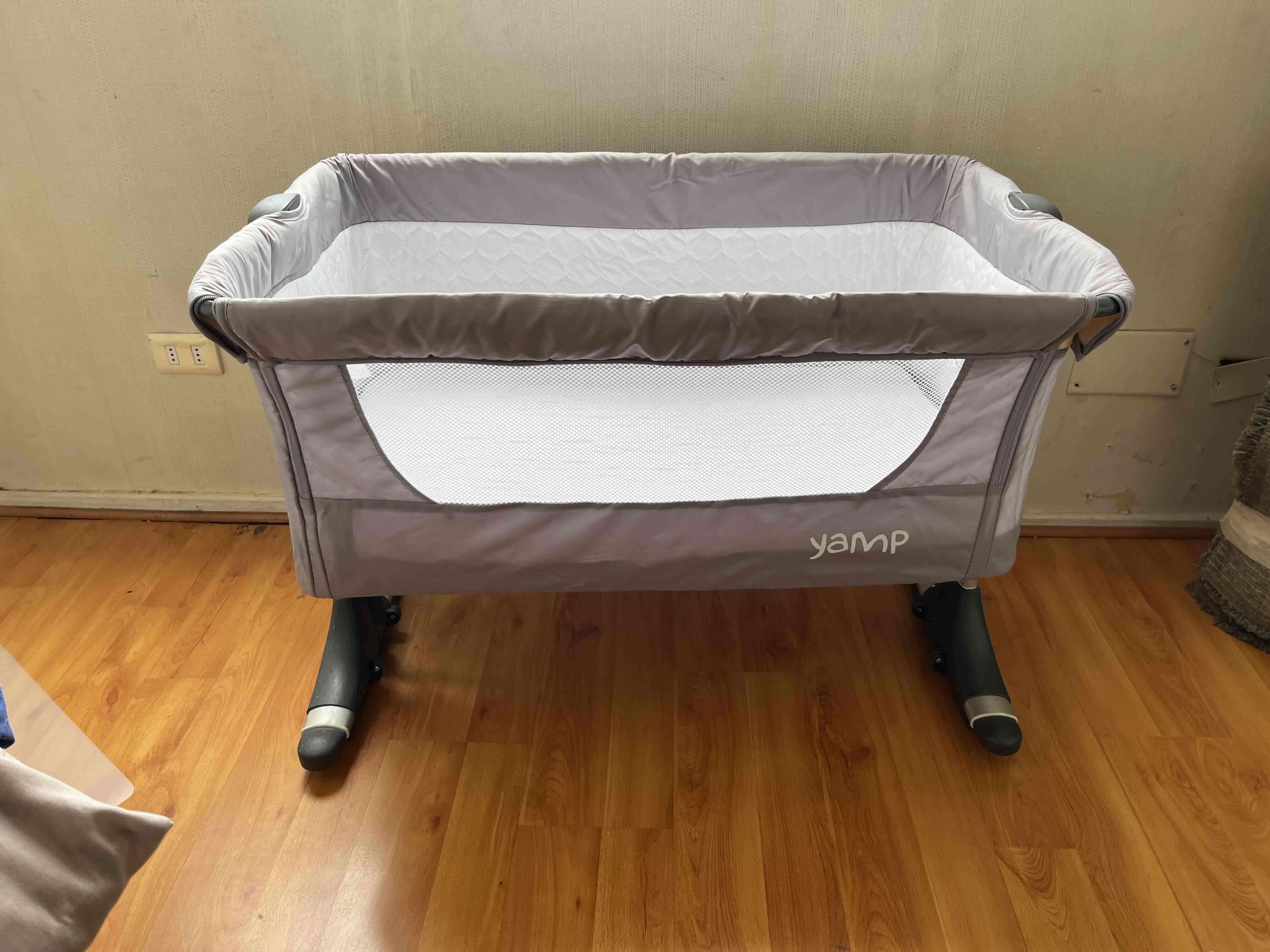 Cuna de bebé Yamp gris