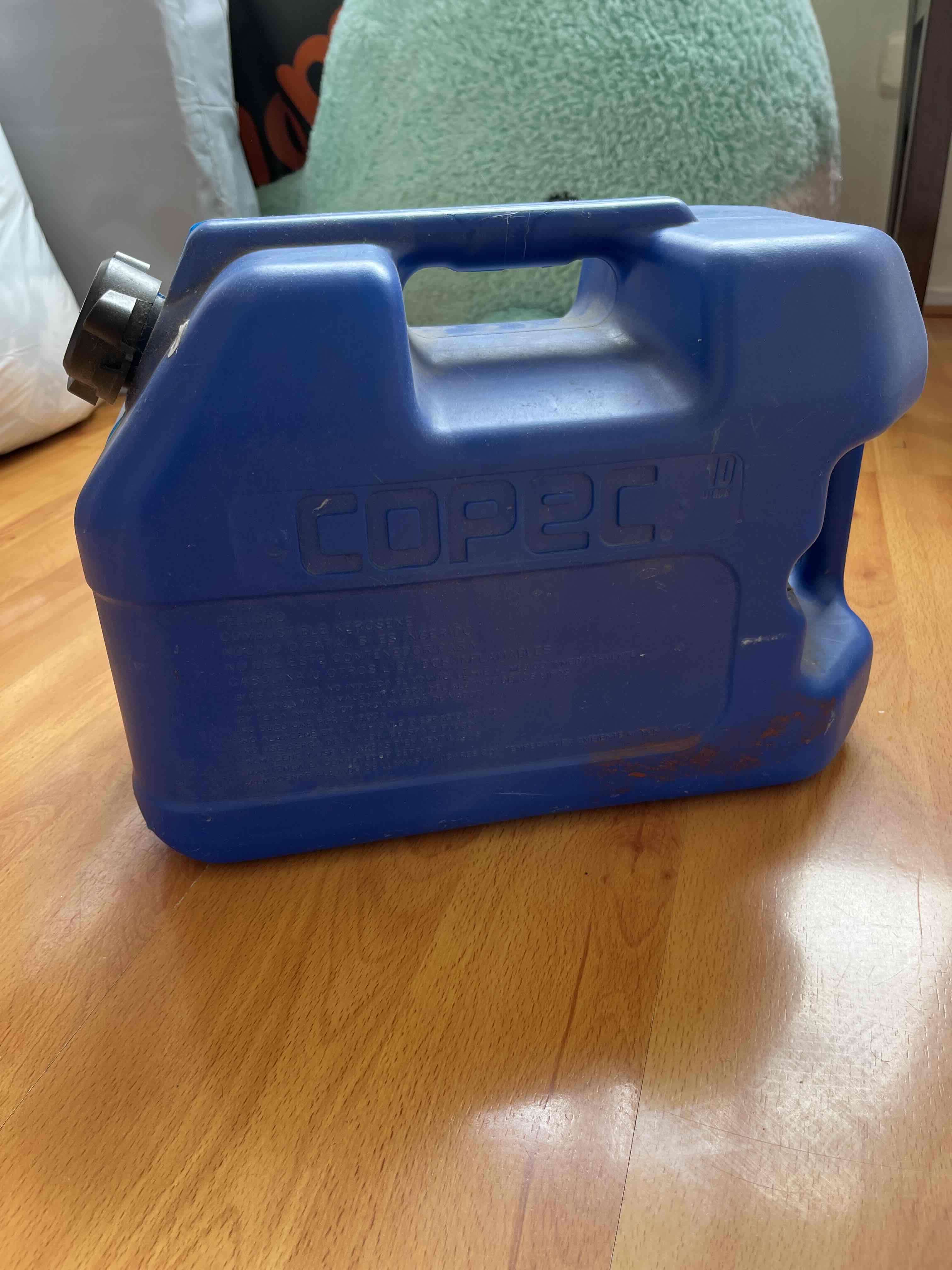 Bidón de gasolina 10 litros azul