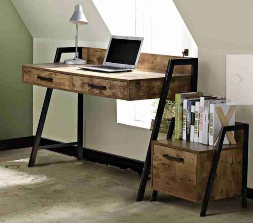 Escritorio con archivero de madera - miniatura 2