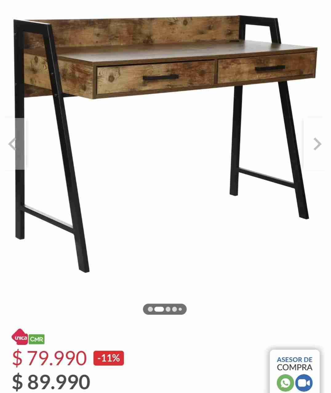 Escritorio con archivero de madera - miniatura 4