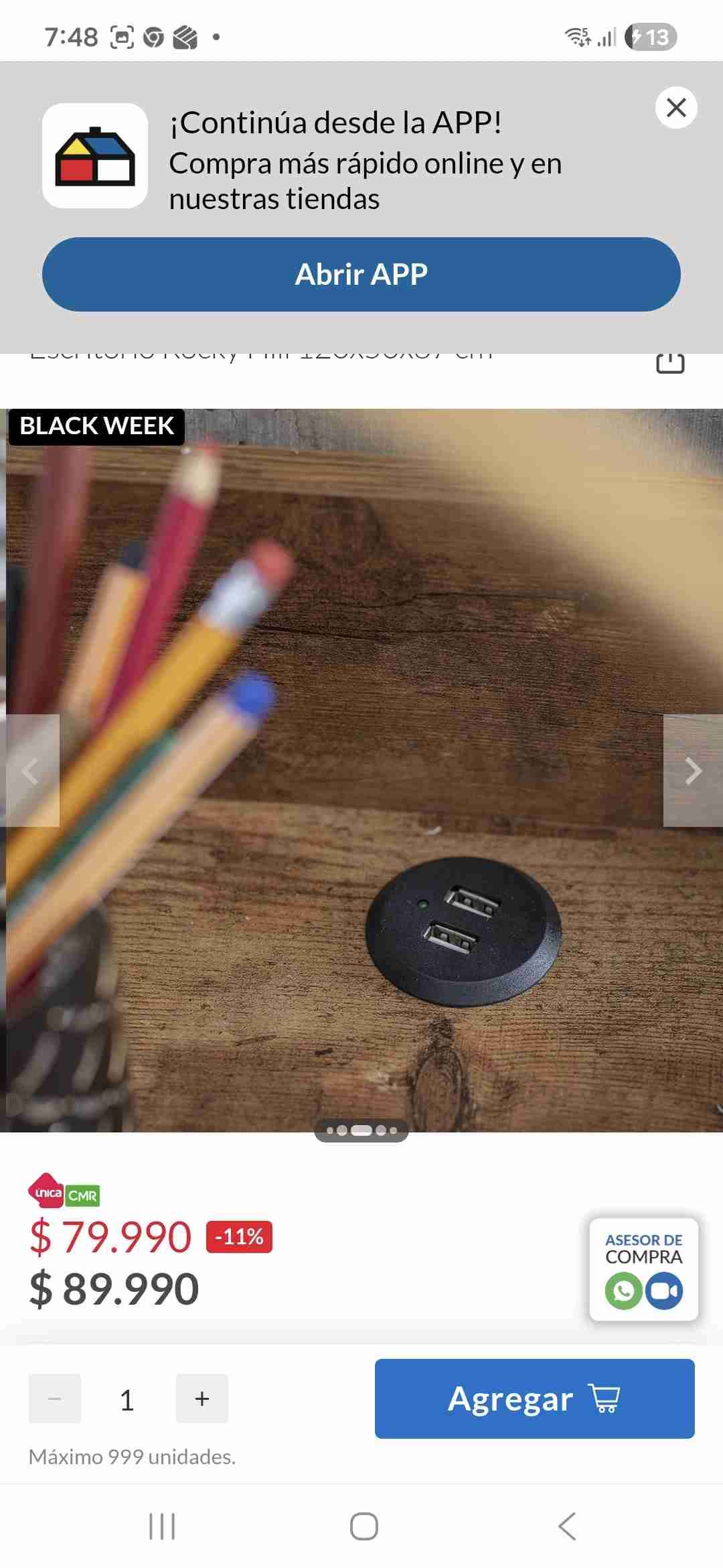 Escritorio con archivero de madera - miniatura 5