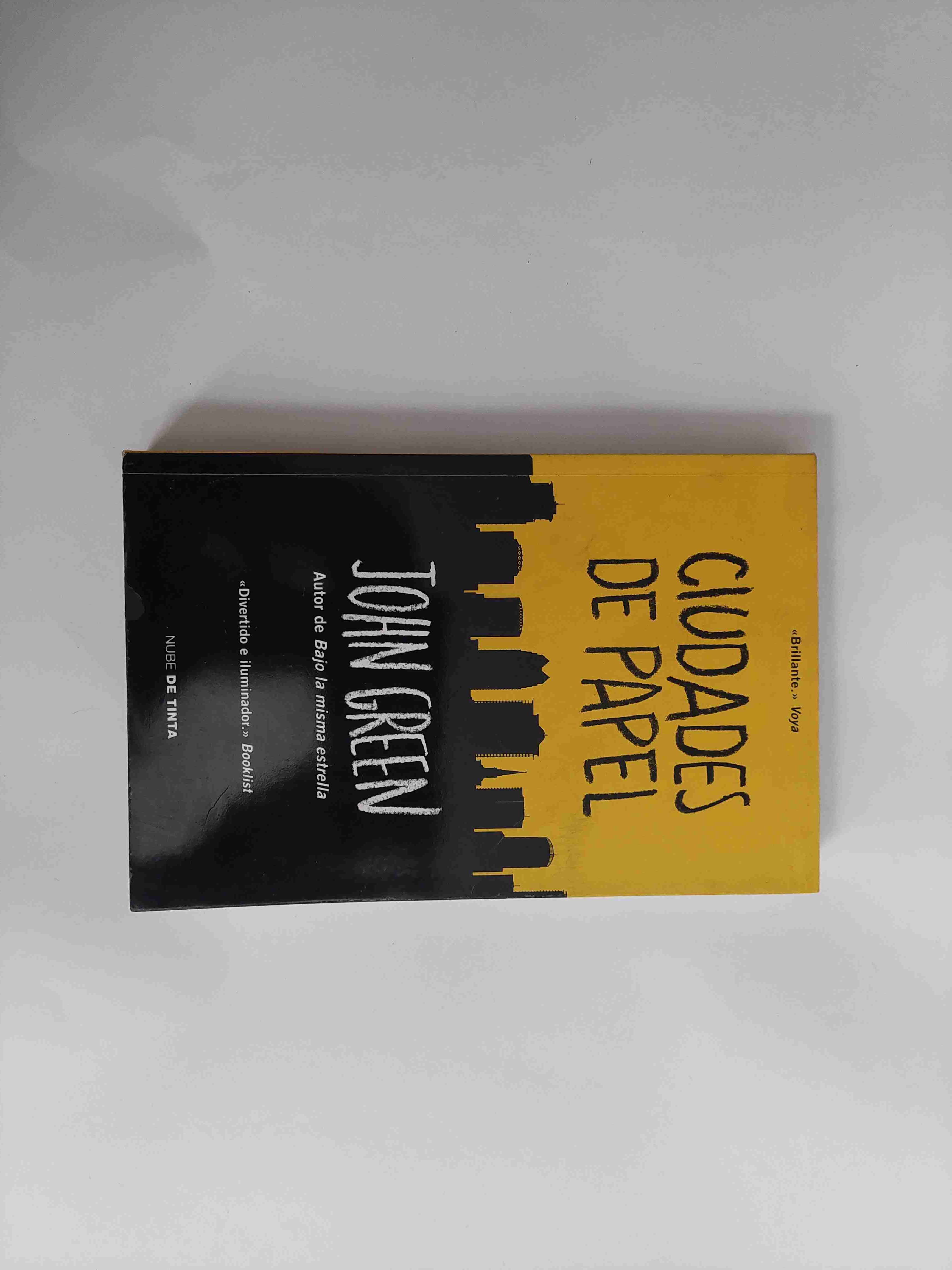 Libro Ciudades de Papel John Green