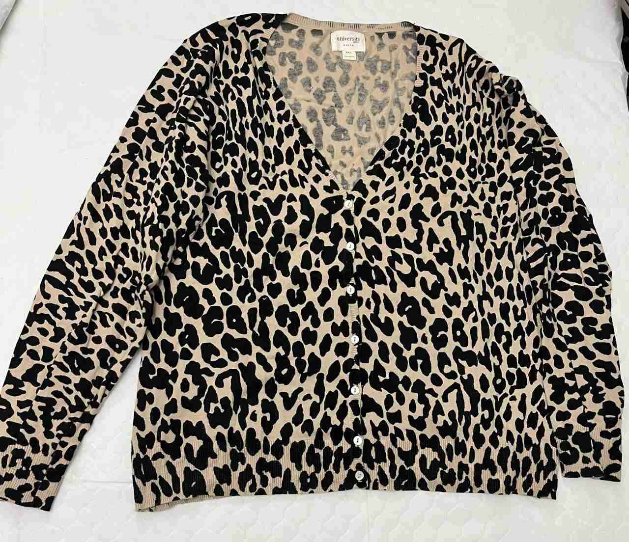 Cárdigan animal print beige