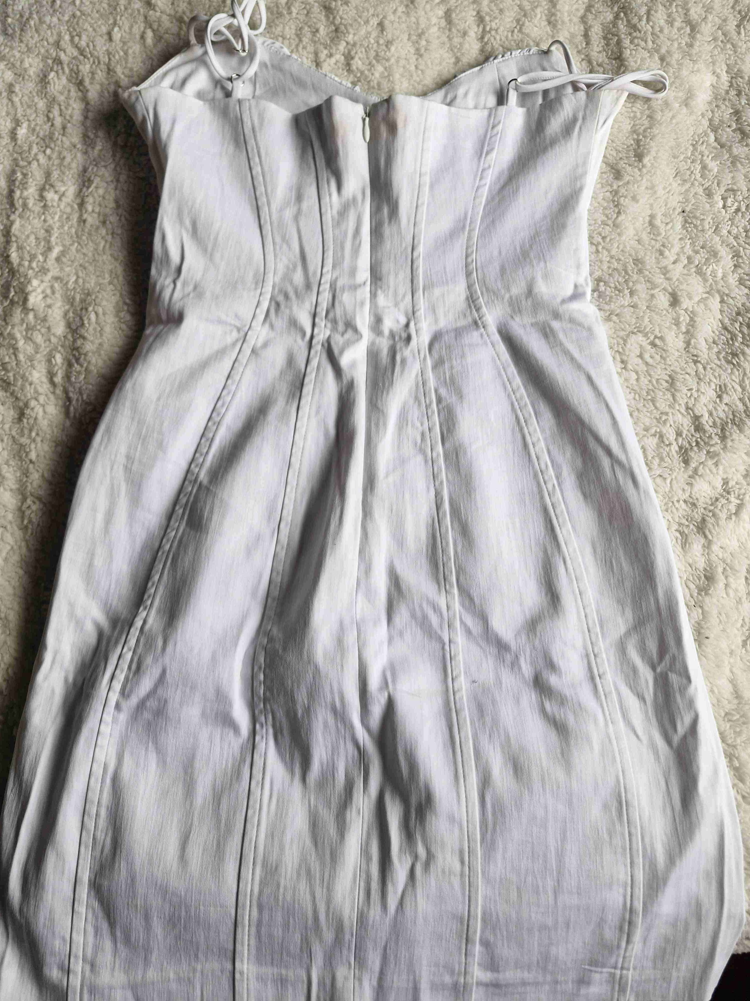 Vestido blanco casual - miniatura 5