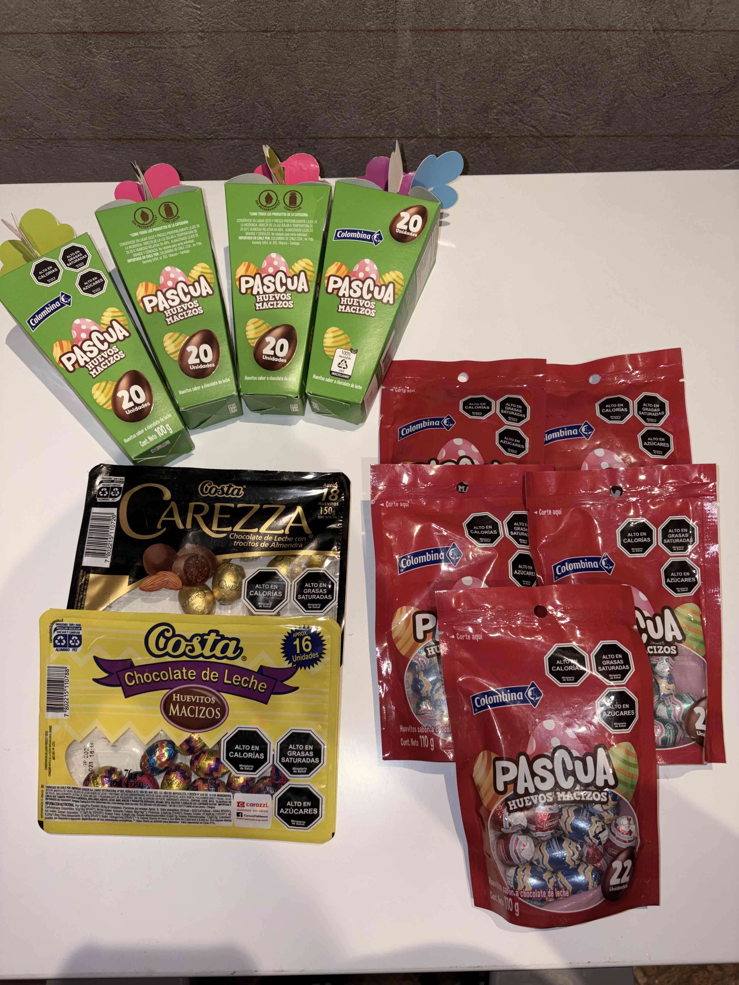 Mix de chocolates de Pascua