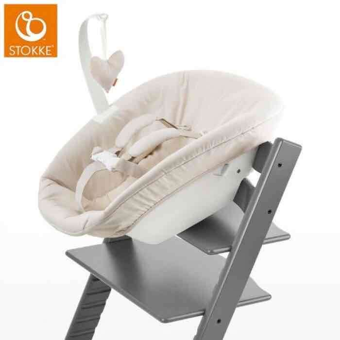 New born set Stokke beige + funda rosada