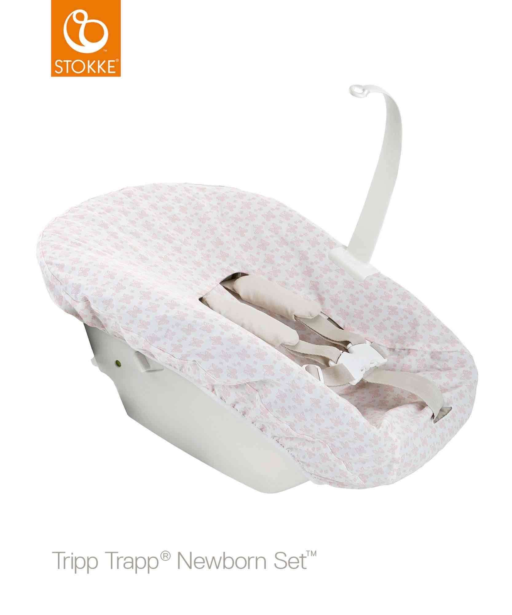 New born set Stokke beige + funda rosada - miniatura 3