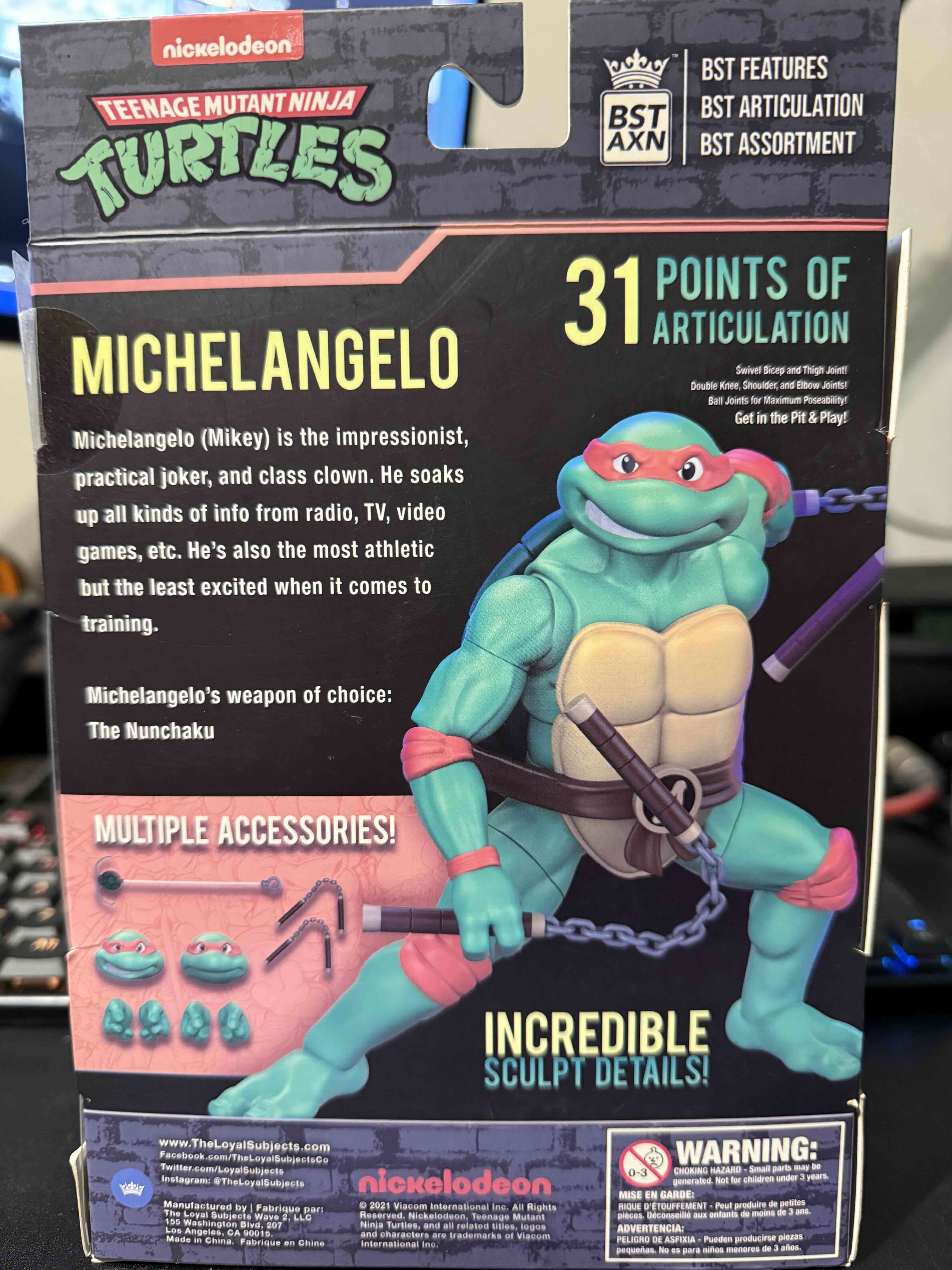 Figura Michelangelo Ninja Turtle - miniatura 2