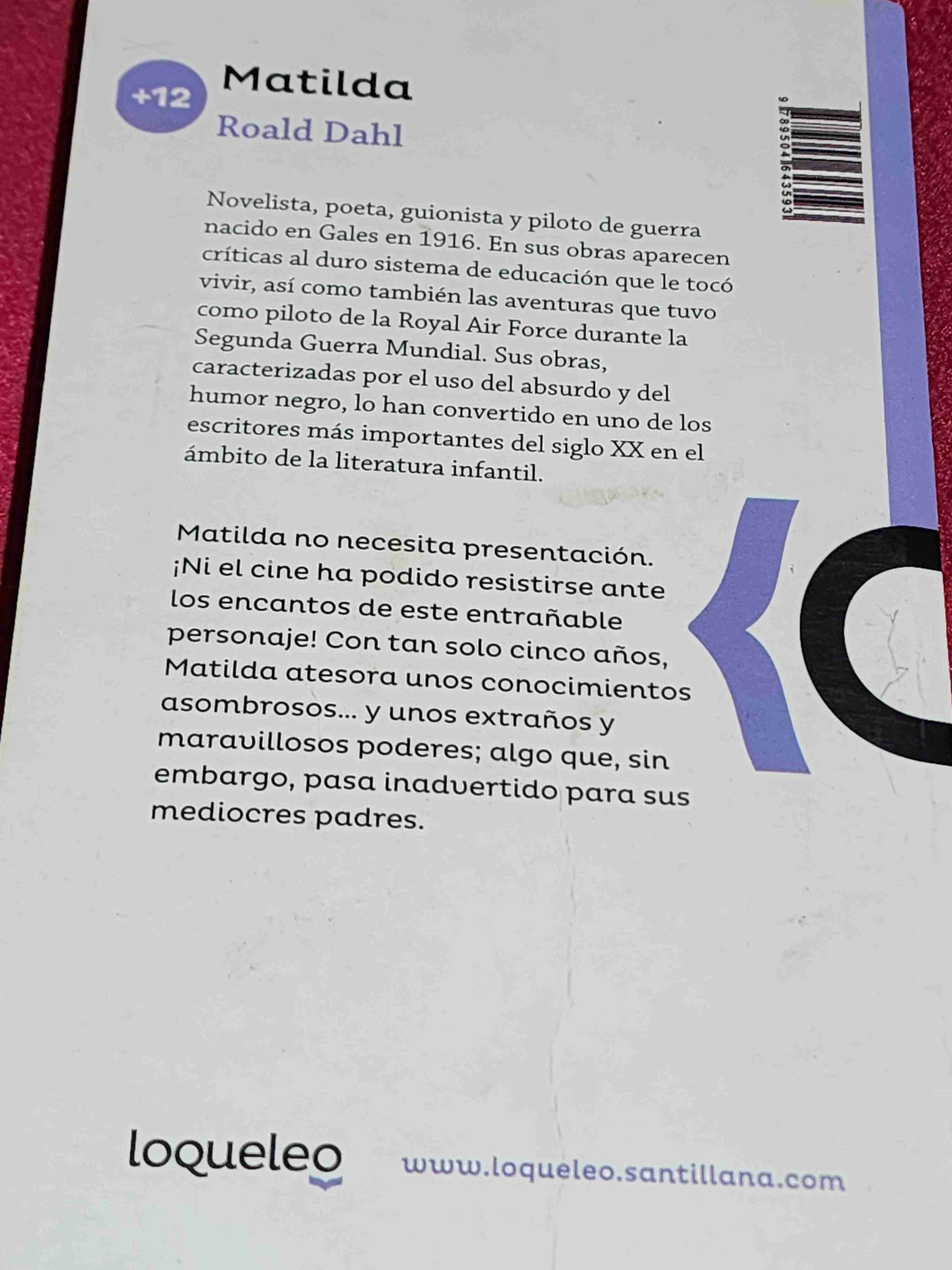 Libro Matilda de Roald Dahl - miniatura 3