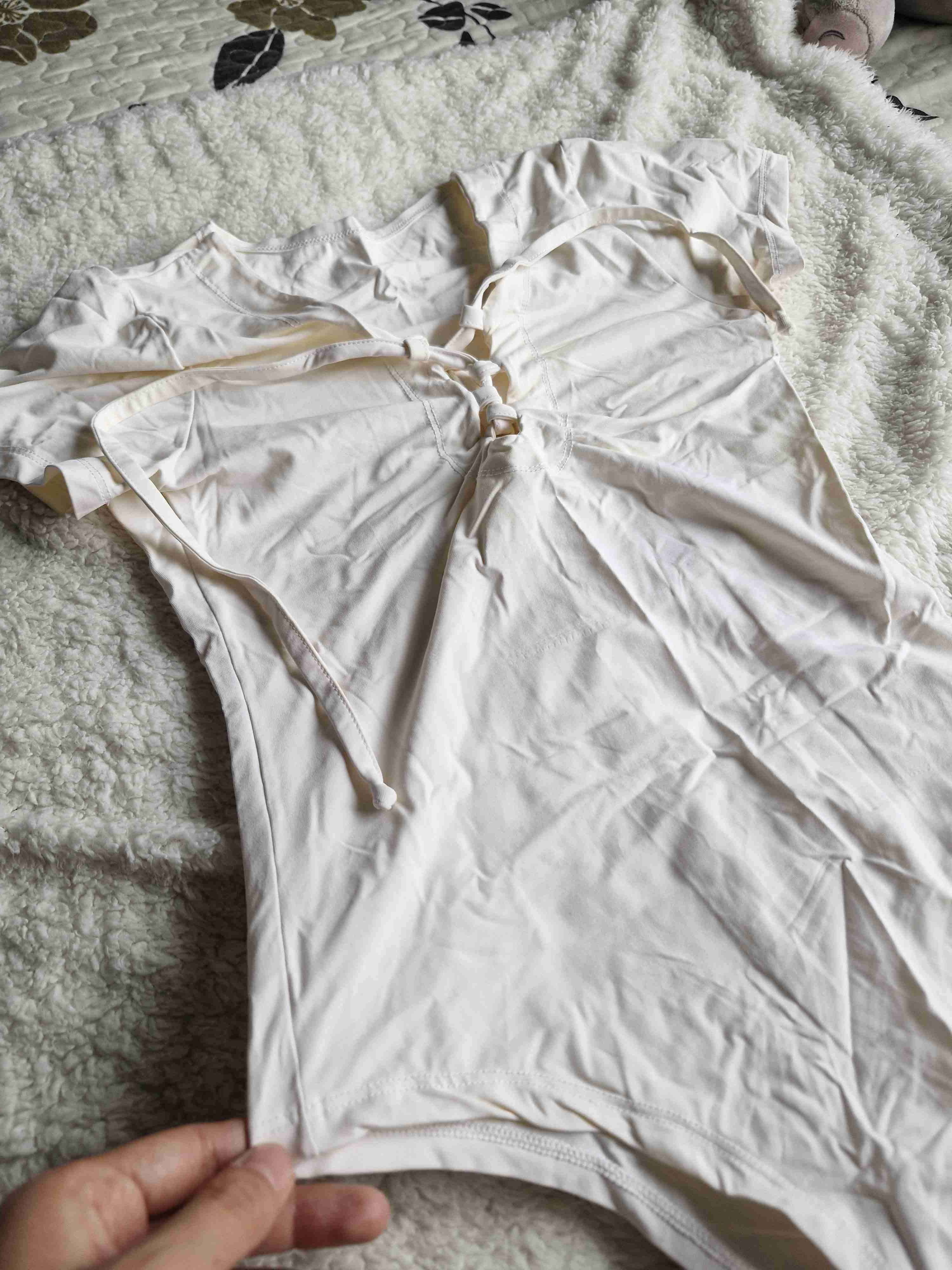 Body blanco con lazo delantero - miniatura 3