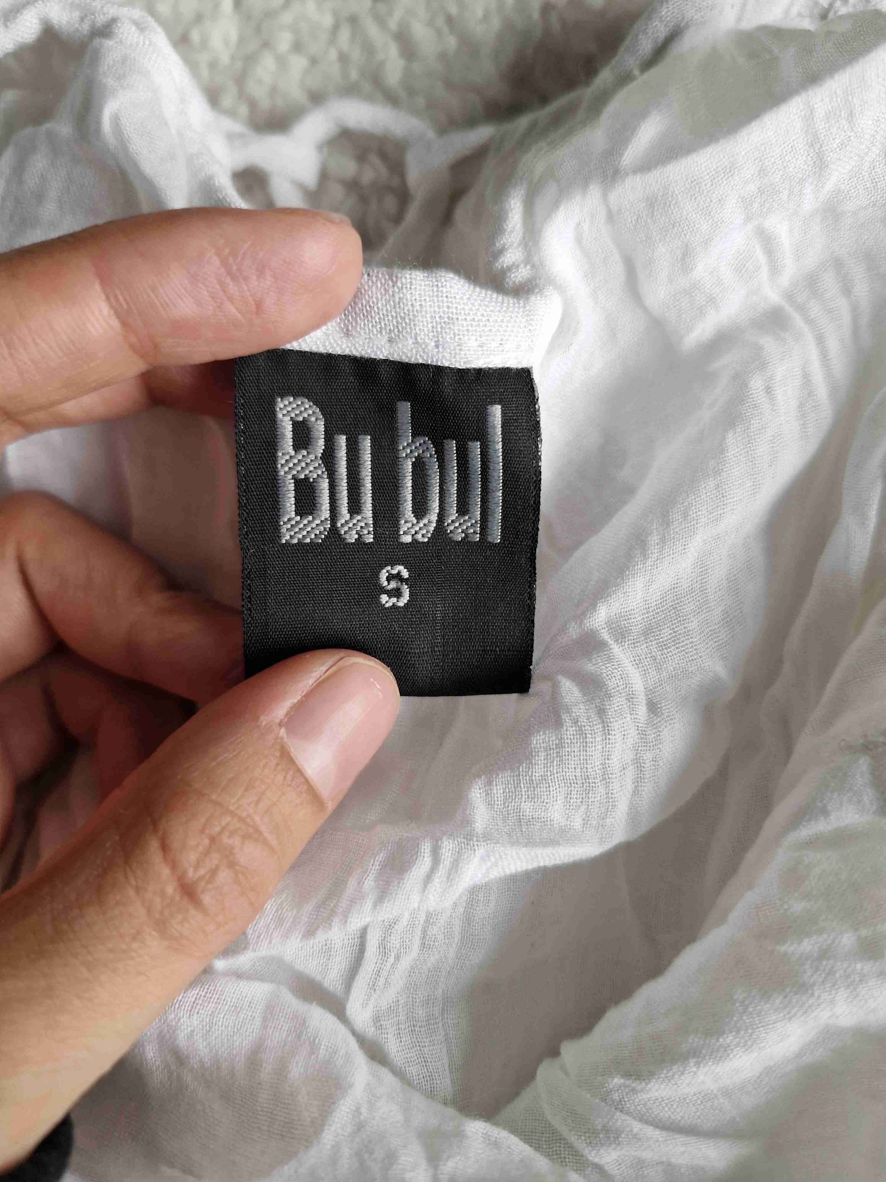 Vestido blanco con bordado verde - miniatura 3