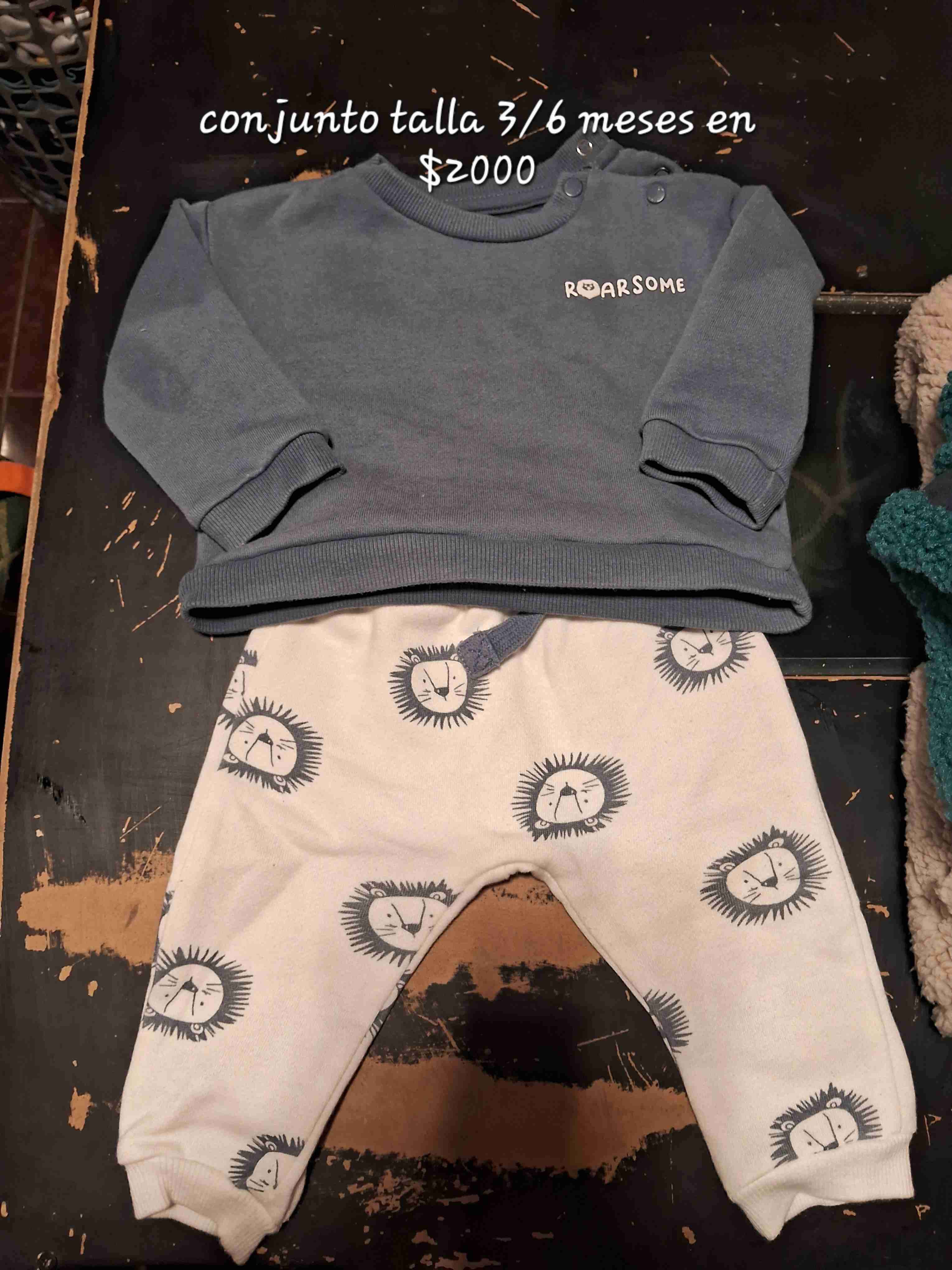 Conjunto bebé leones 3-6 meses