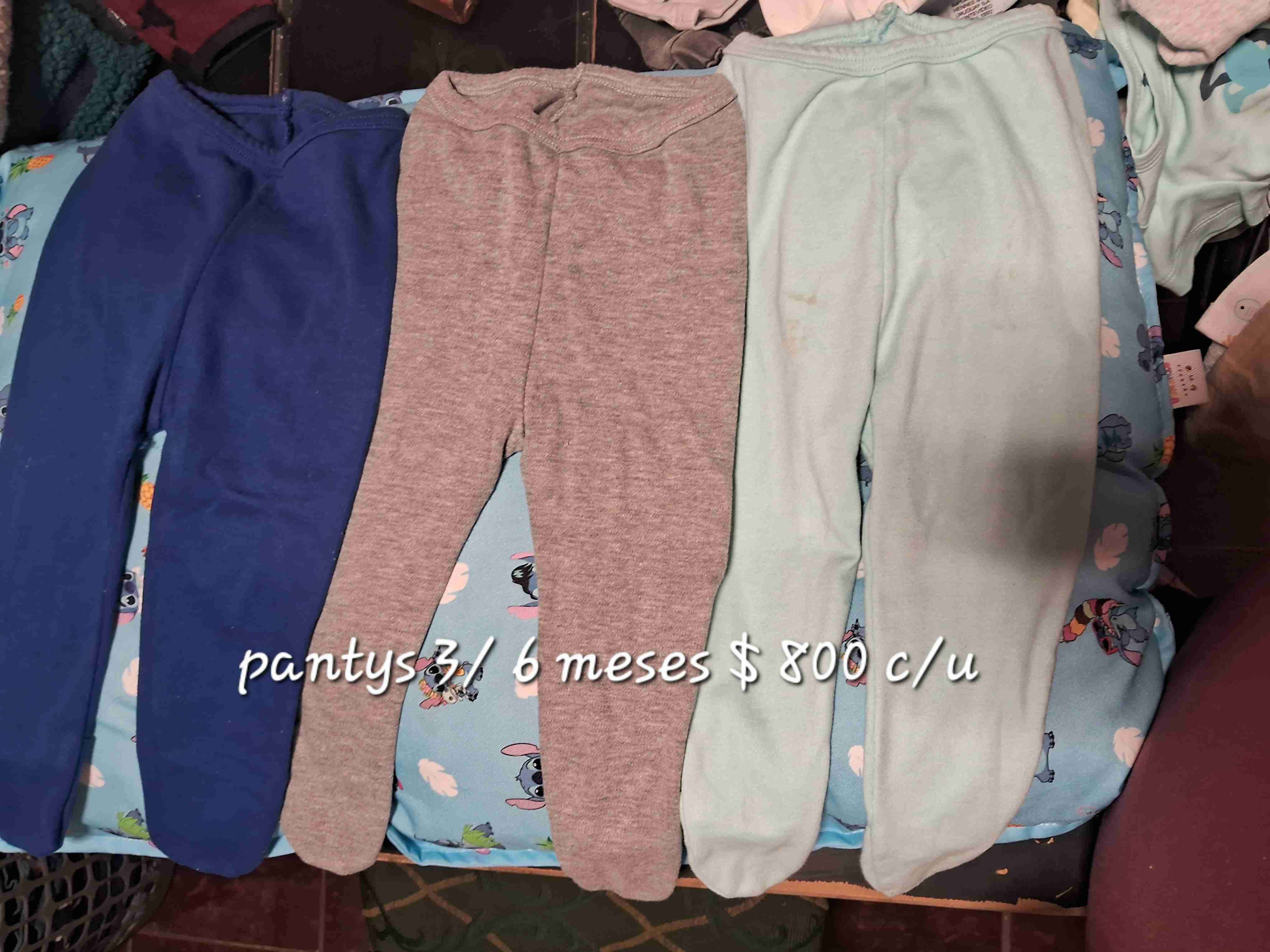 Pantys bebé 3/6 meses colores varios