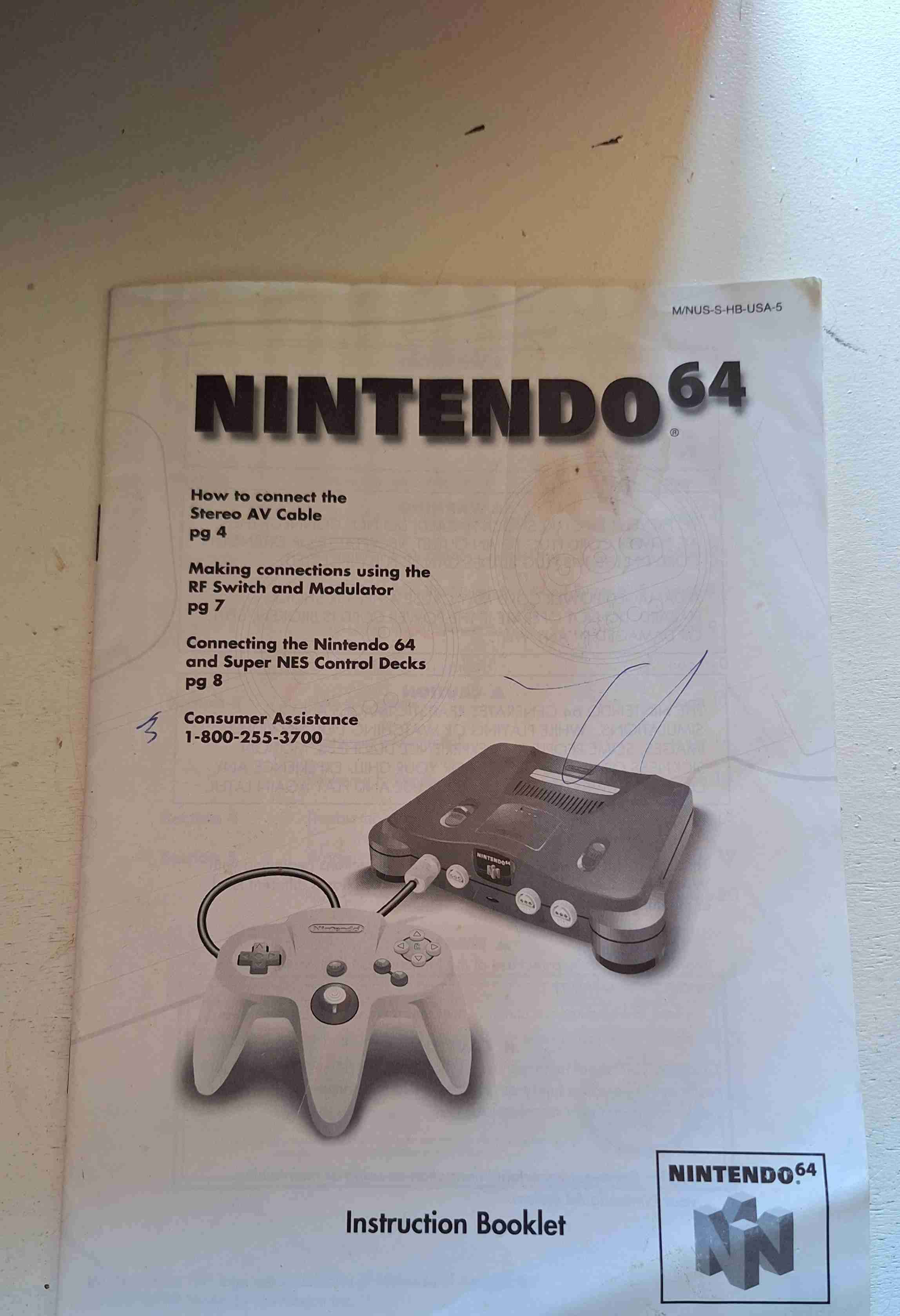 Manual Nintendo 64 original