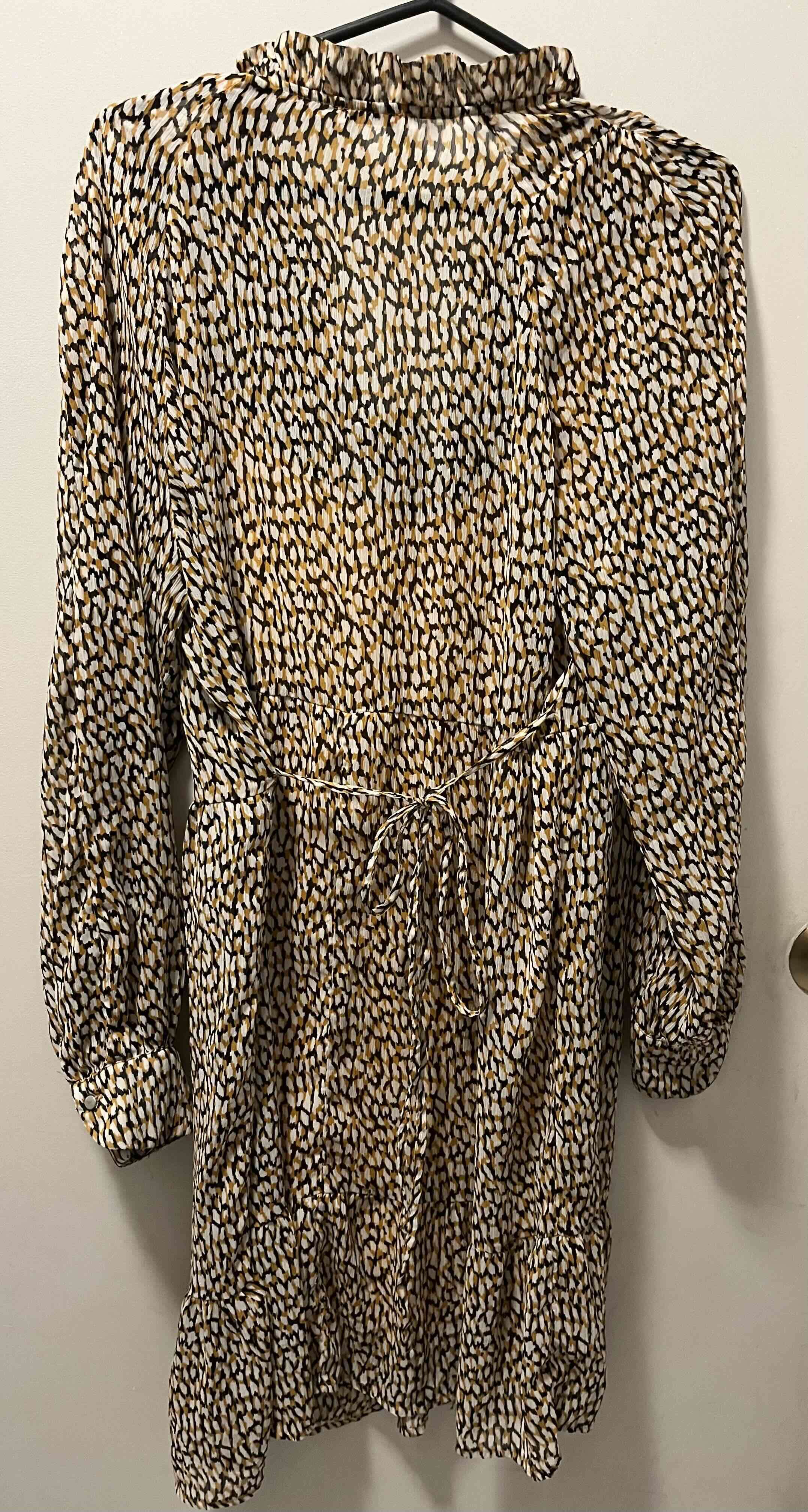 Vestido estampado manga larga