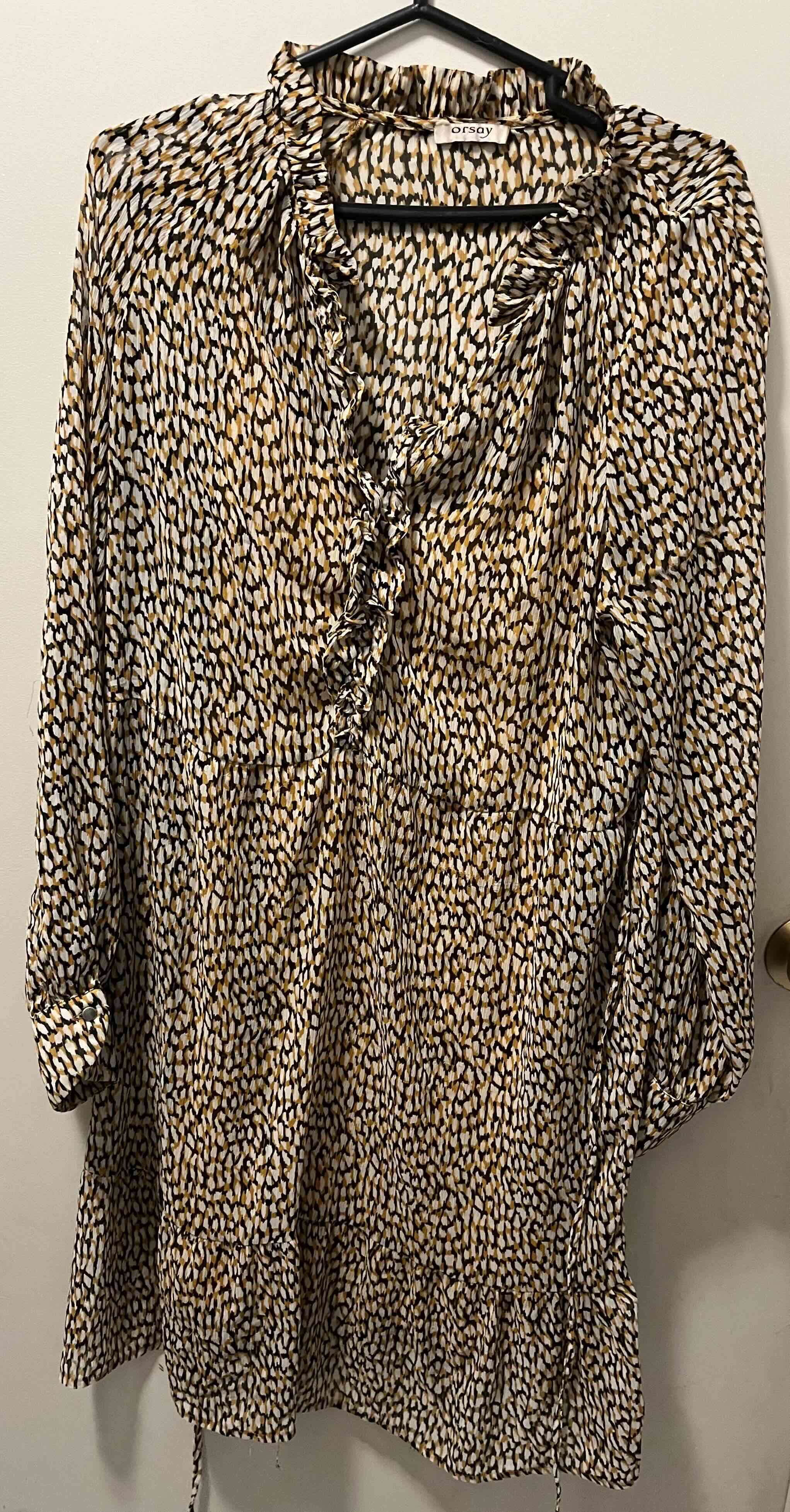 Vestido estampado manga larga - miniatura 2