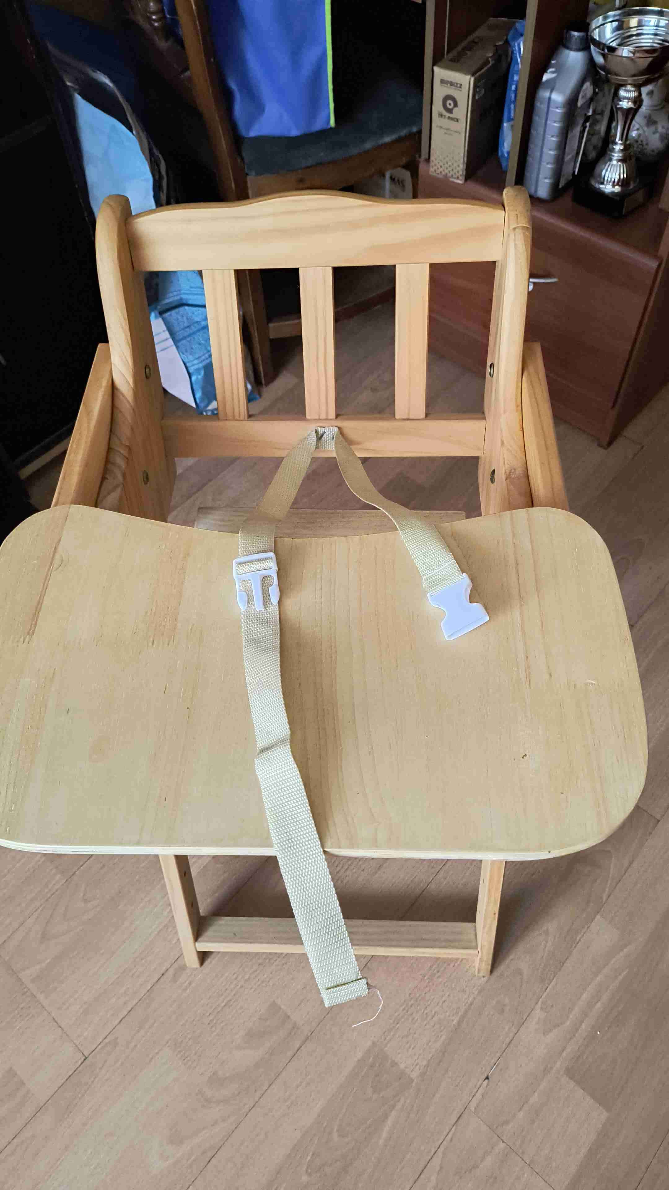 Silla de comer para bebé de madera