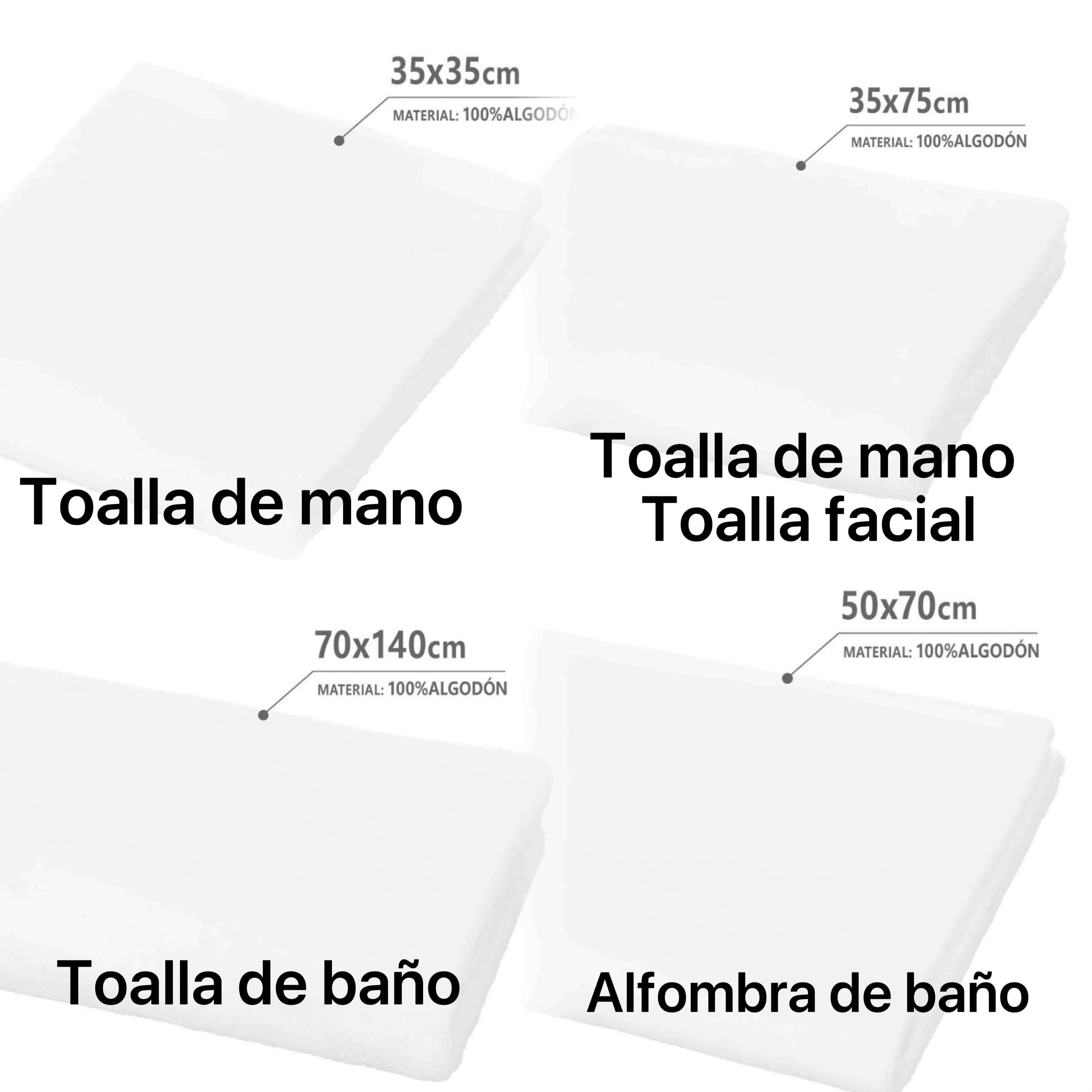 Proveedor Toallas 100% Algodón Baño Mano Piso Pack - miniatura 2