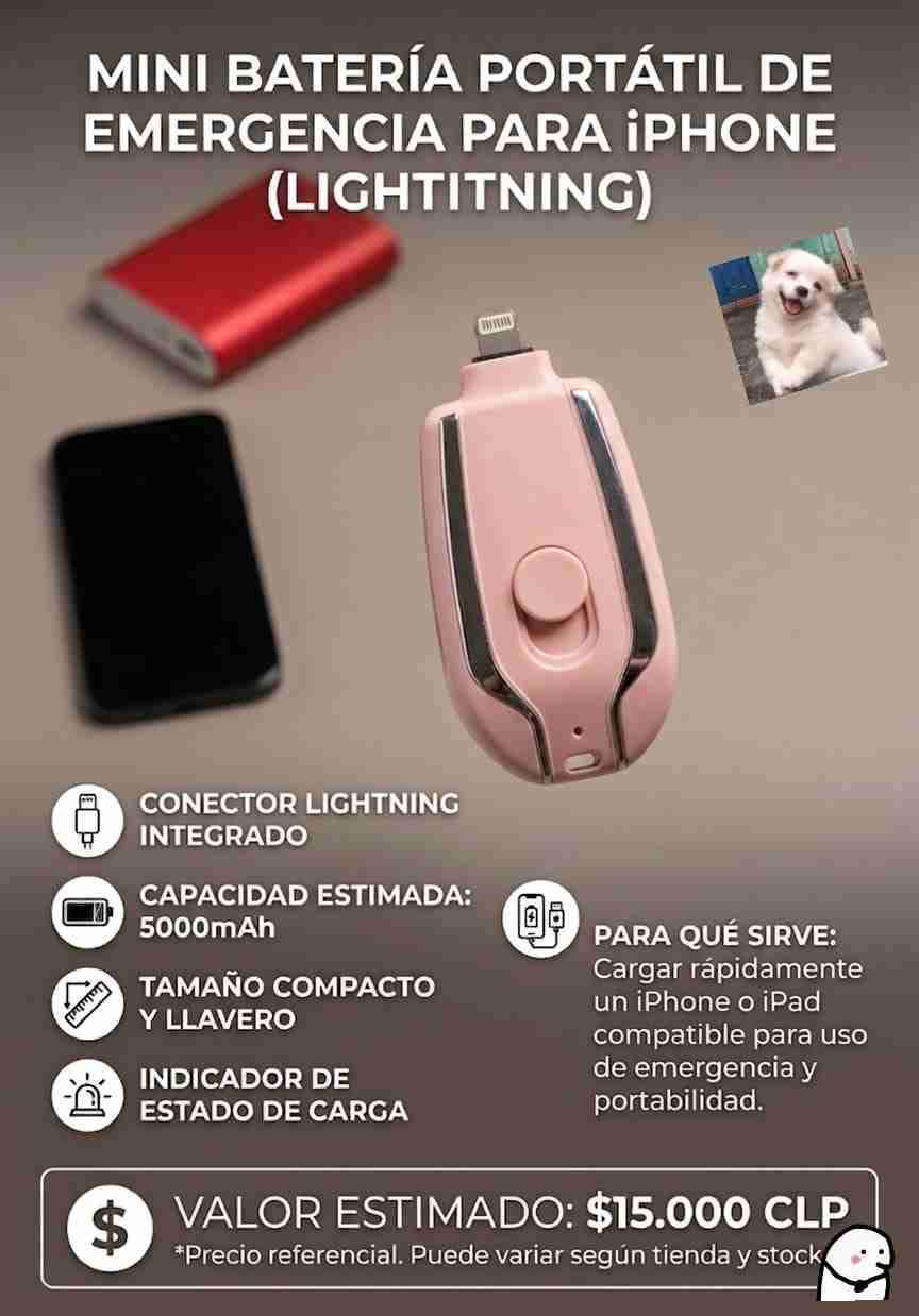 batería portátil para iPhone