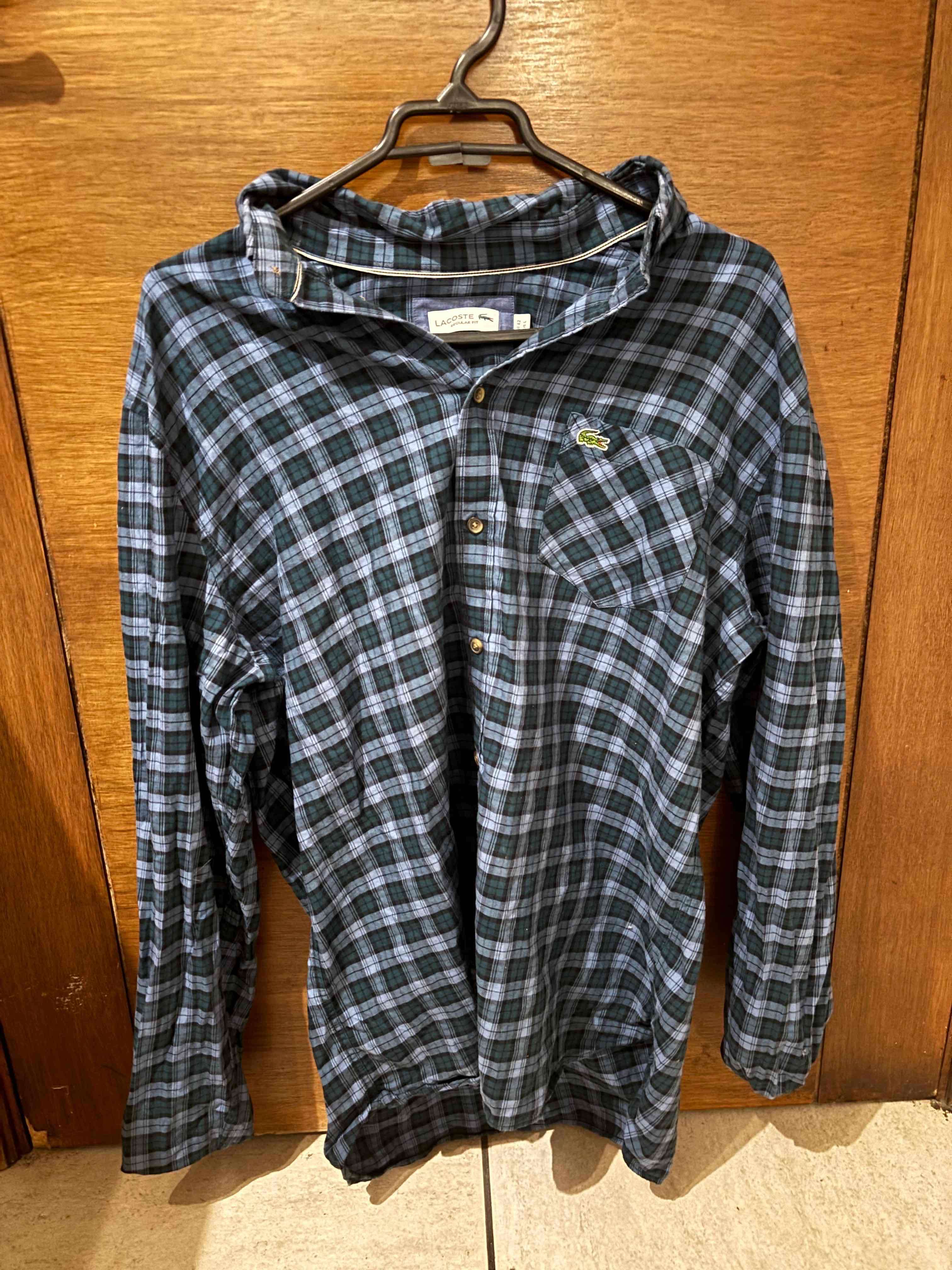 Camisa a cuadros Lacoste