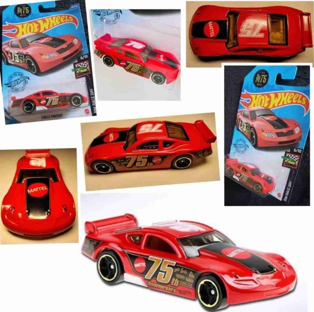 Auto Circle Tracker Red Hotwheels Race Day Rojo