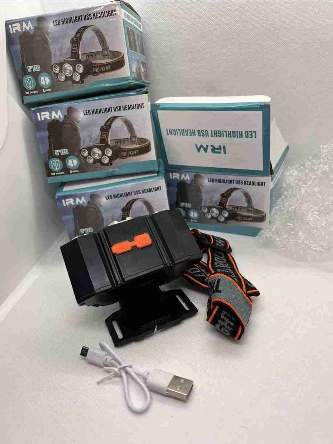 Linterna de Cabeza RECARGABLE 5 Leds  Batery - miniatura 5