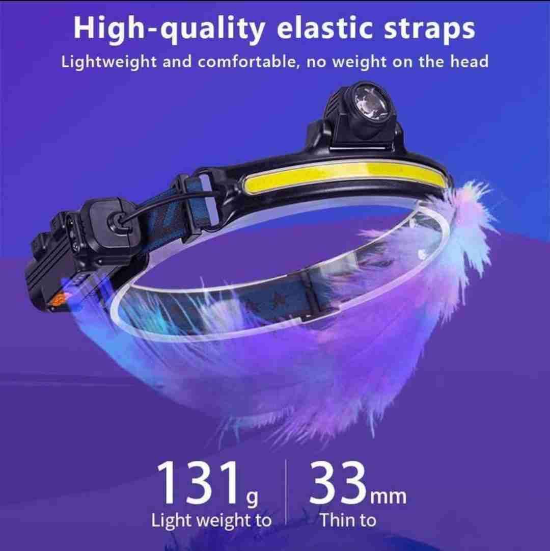 LINTERNA FRONTAL IRM COB HEADLAMP CON SENSOR Y 6M