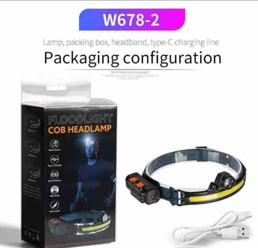 LINTERNA FRONTAL IRM COB HEADLAMP CON SENSOR Y 6M - miniatura 2