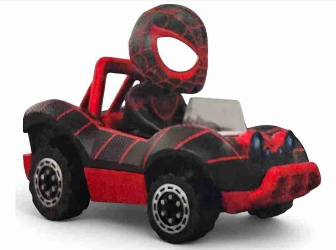 Autito Hotwheels Racer Verse Batman DC Negro  1:64 - miniatura 6