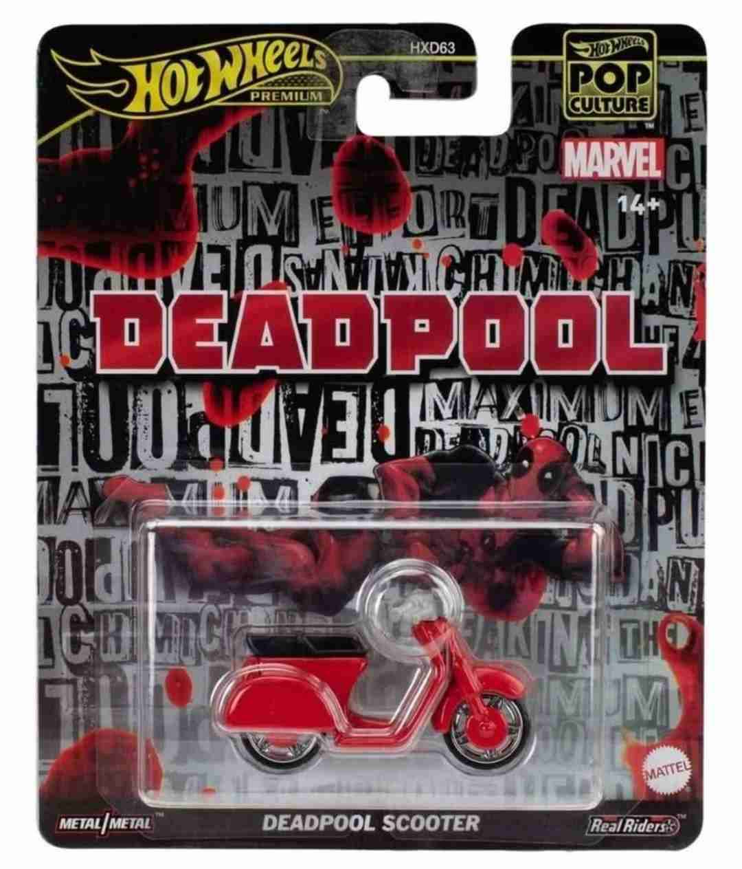 Scotter Premium Hot Wheels Deadpool  1:64