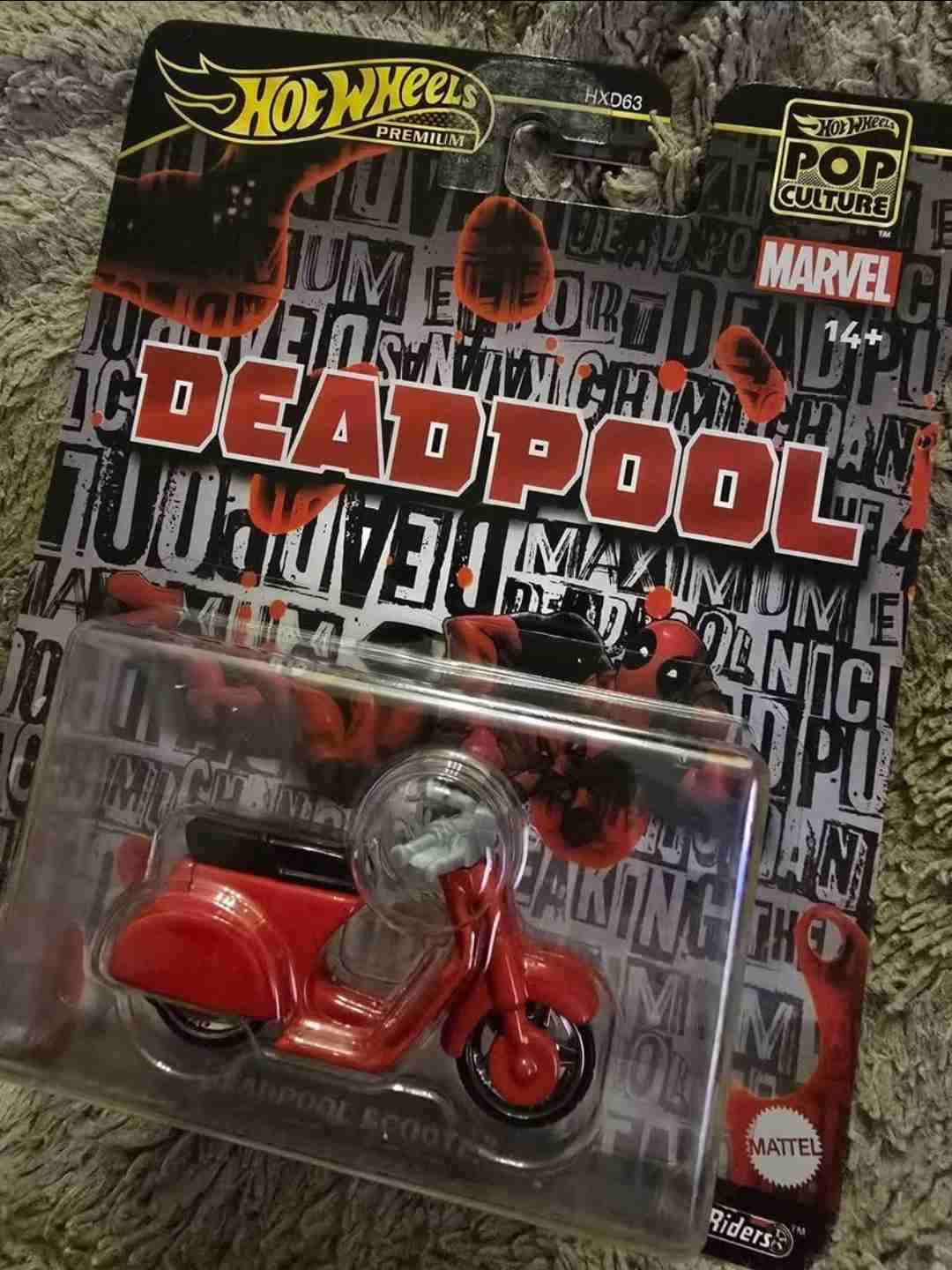 Scotter Premium Hot Wheels Deadpool  1:64 - miniatura 2
