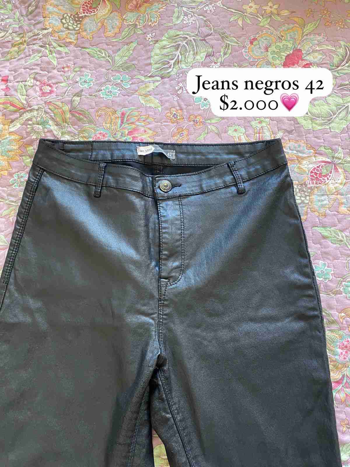 Jeans negros talla 42