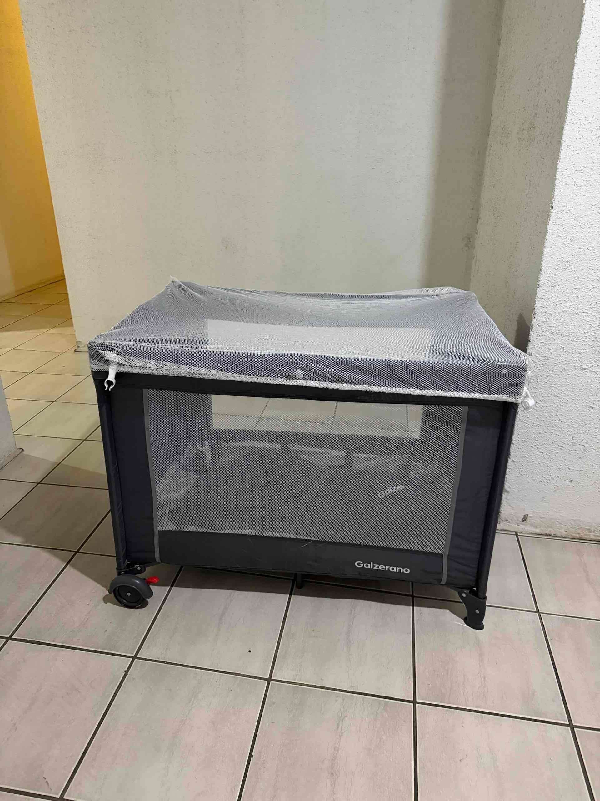 Corral cuna plegable negro - miniatura 2