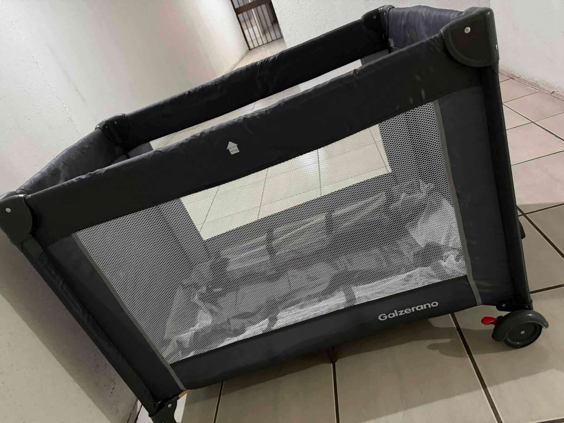 Corral cuna plegable negro - miniatura 3