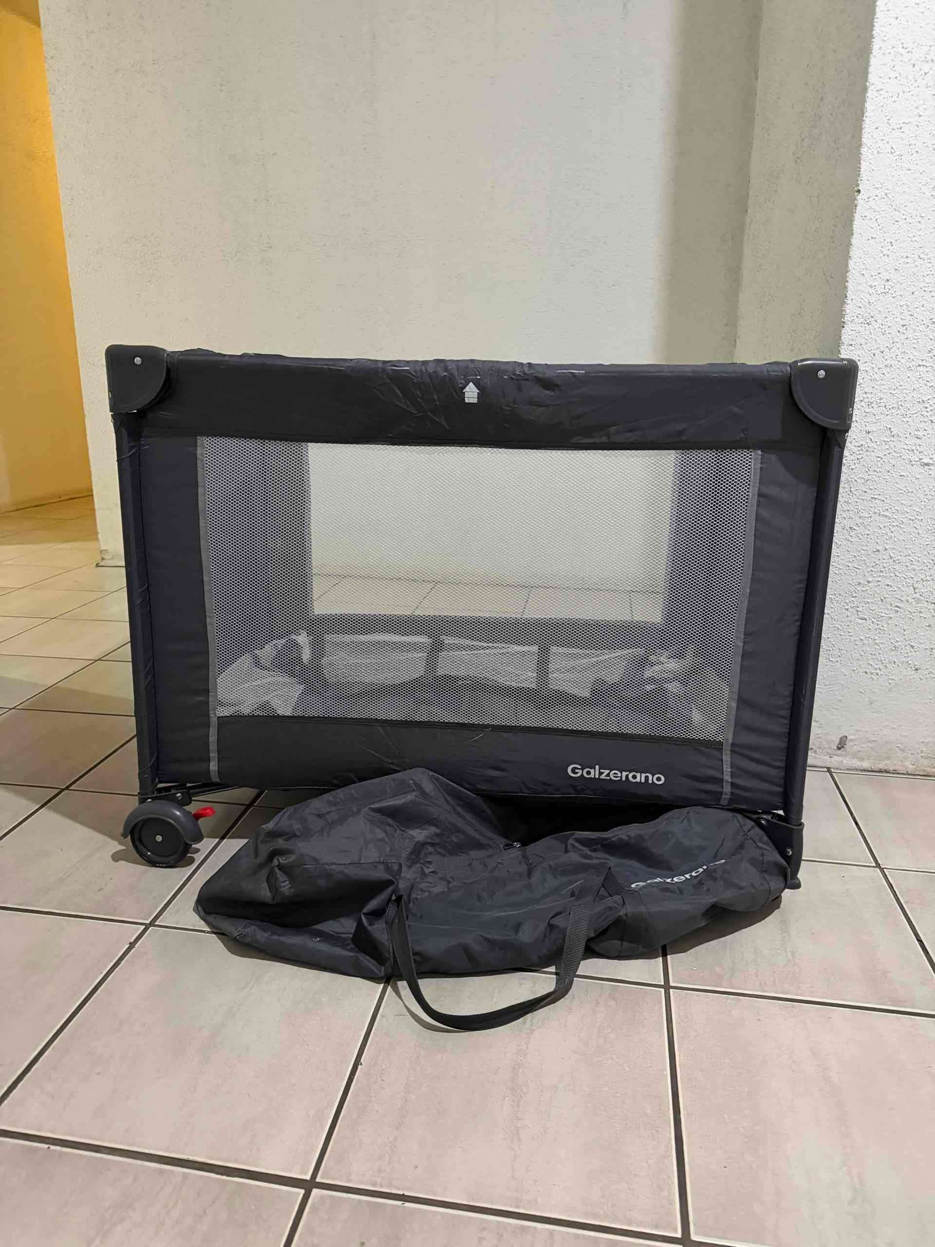 Corral cuna plegable negro - miniatura 4