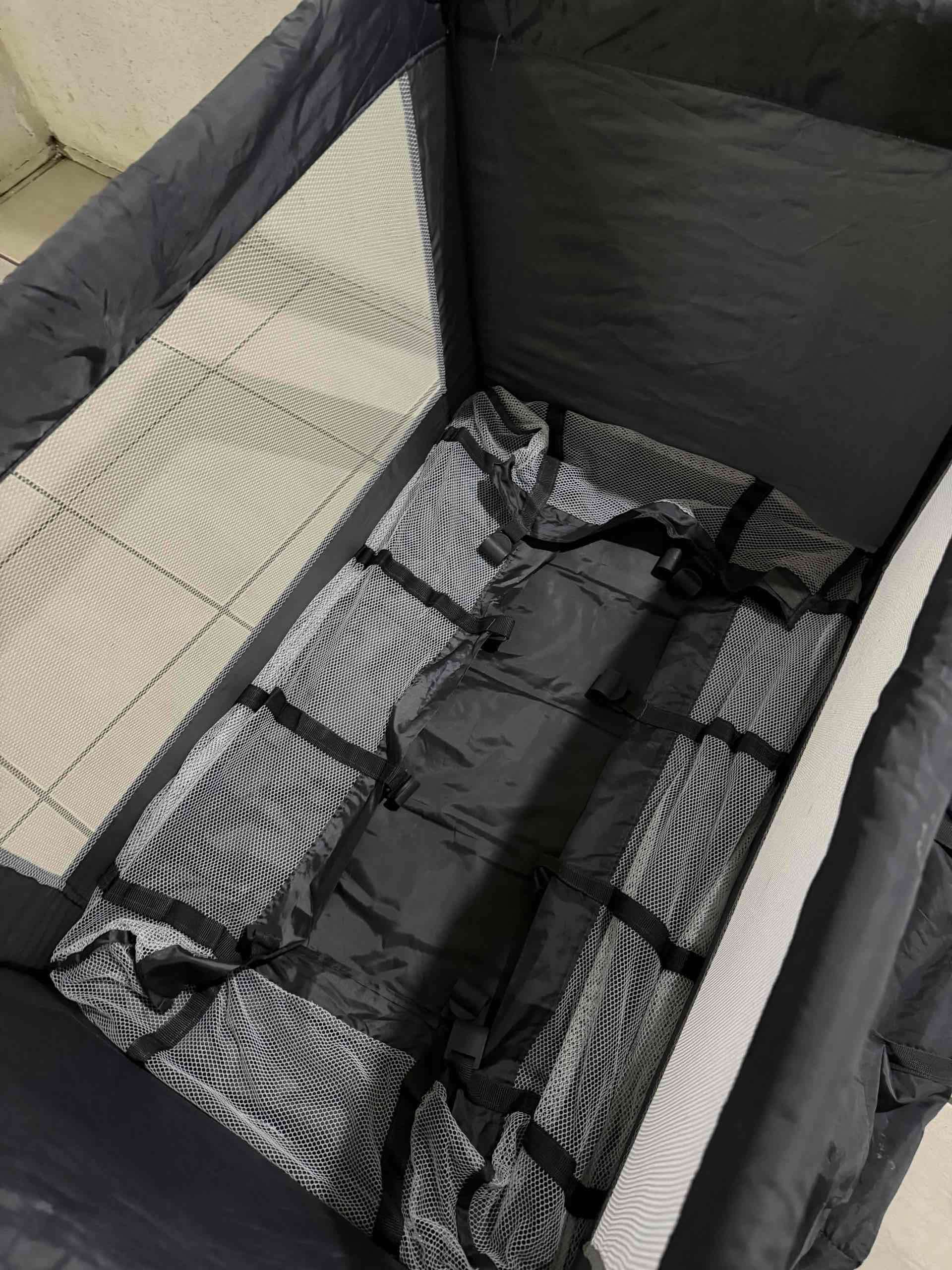 Corral cuna plegable negro - miniatura 5