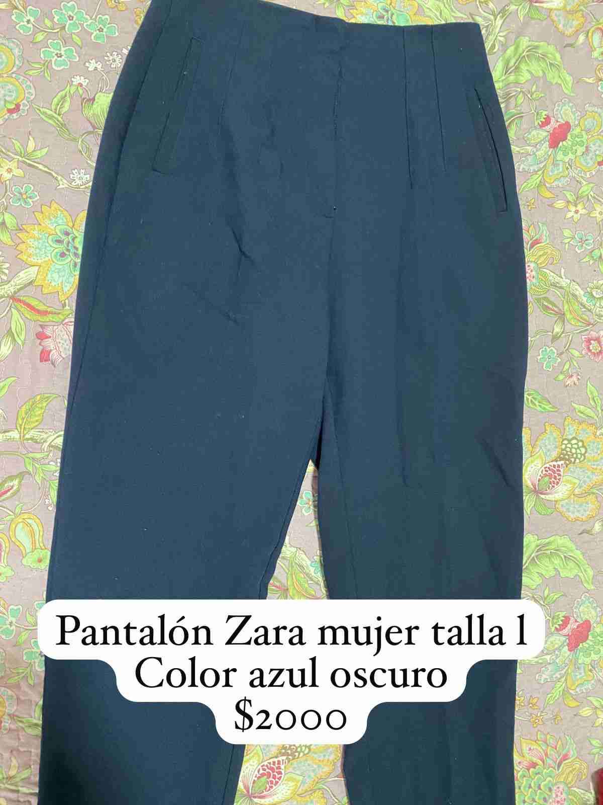 Pantalón burdeos mujer Zara - miniatura 2