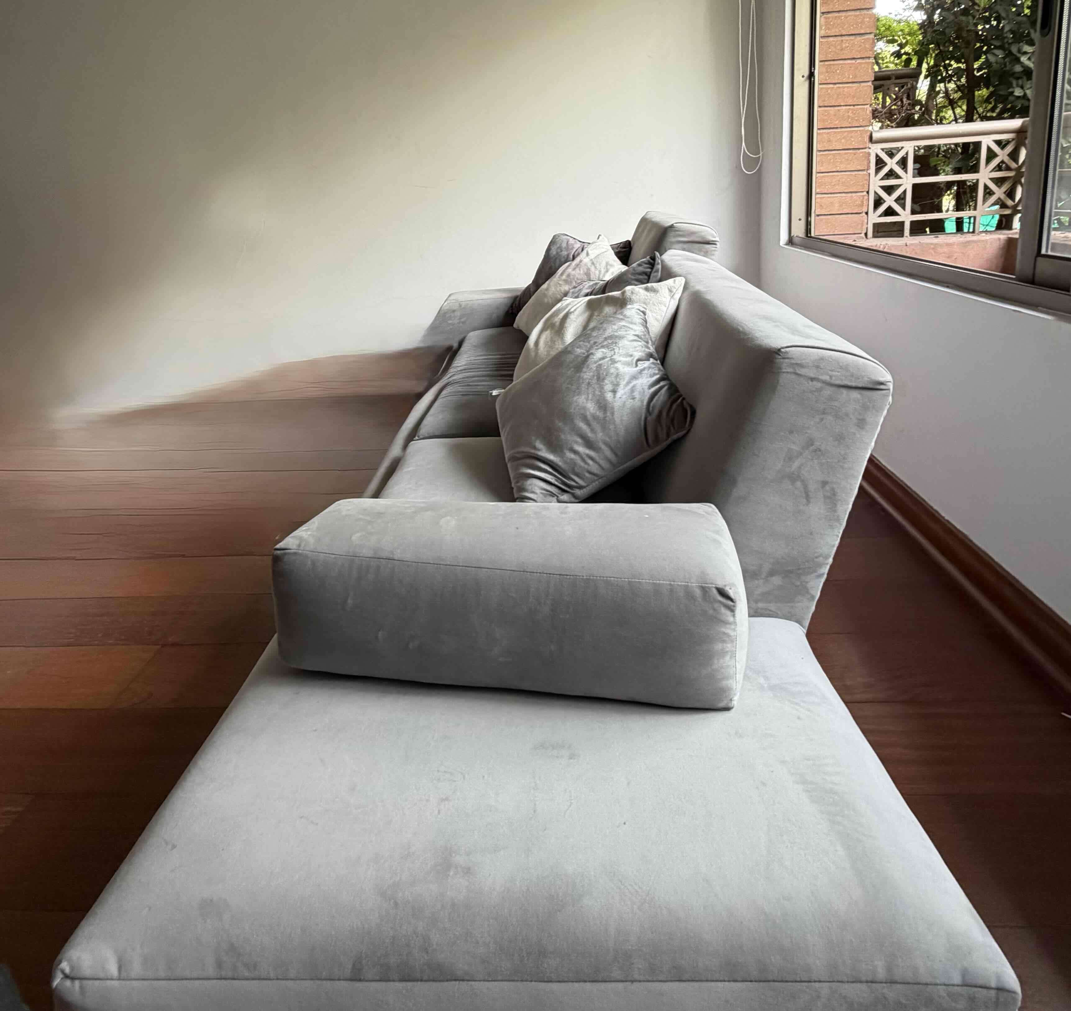 Sillón grande 3 cuerpos gris - miniatura 4