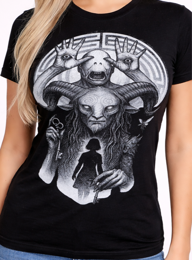 Polera negra con diseño de gato - miniatura 2