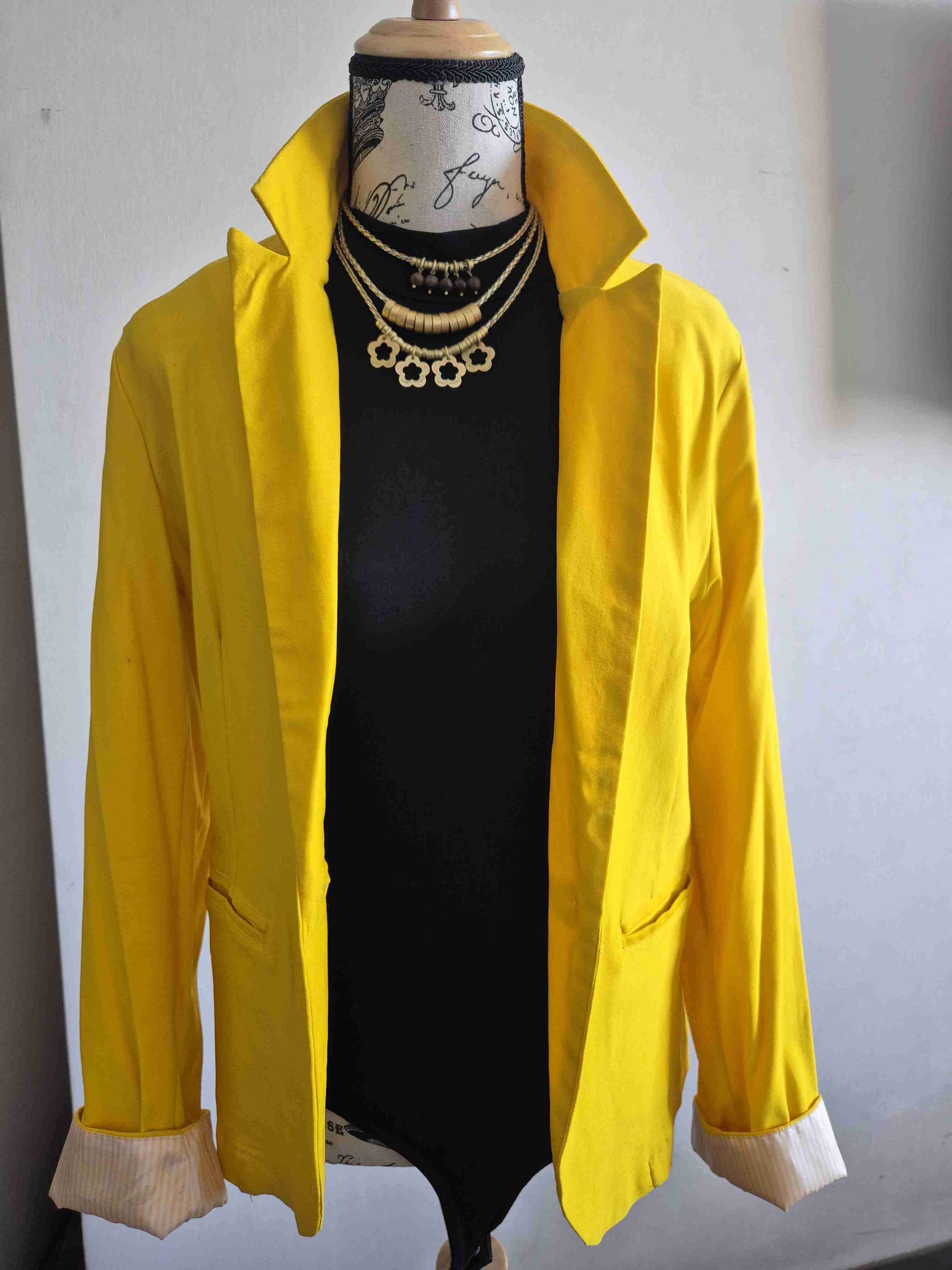 Blazer amarillo  para mujer - miniatura 5