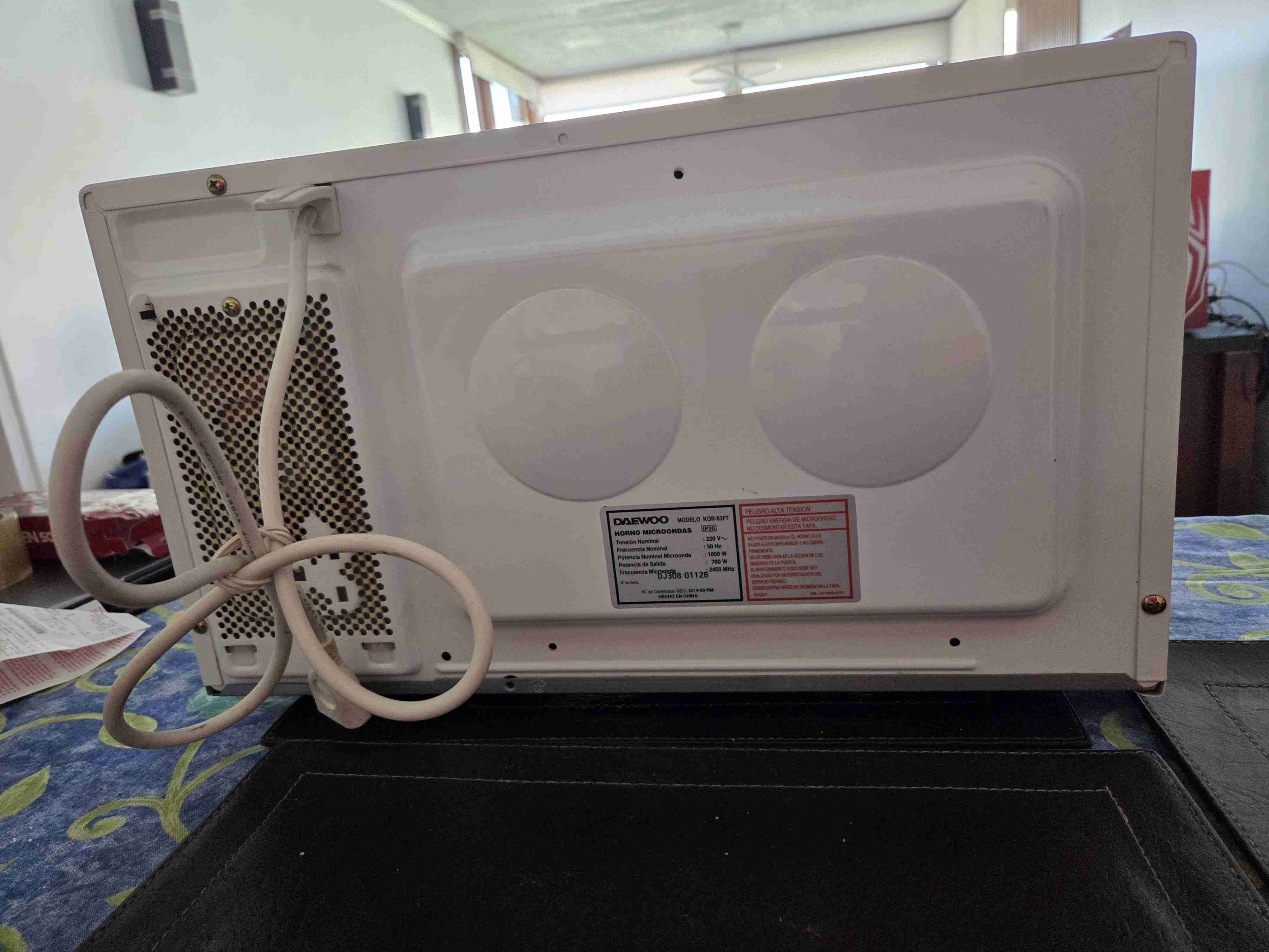 Microondas blanco Daewoo - miniatura 3