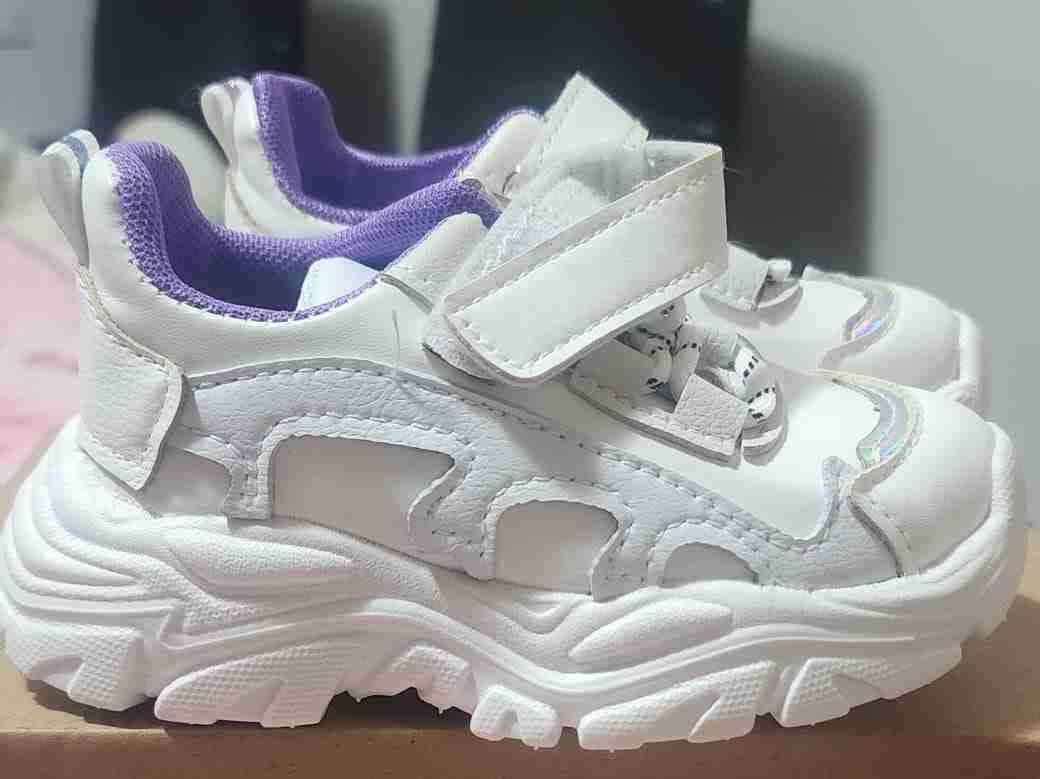 Zapatillas infantiles rosadas y lilas - miniatura 4