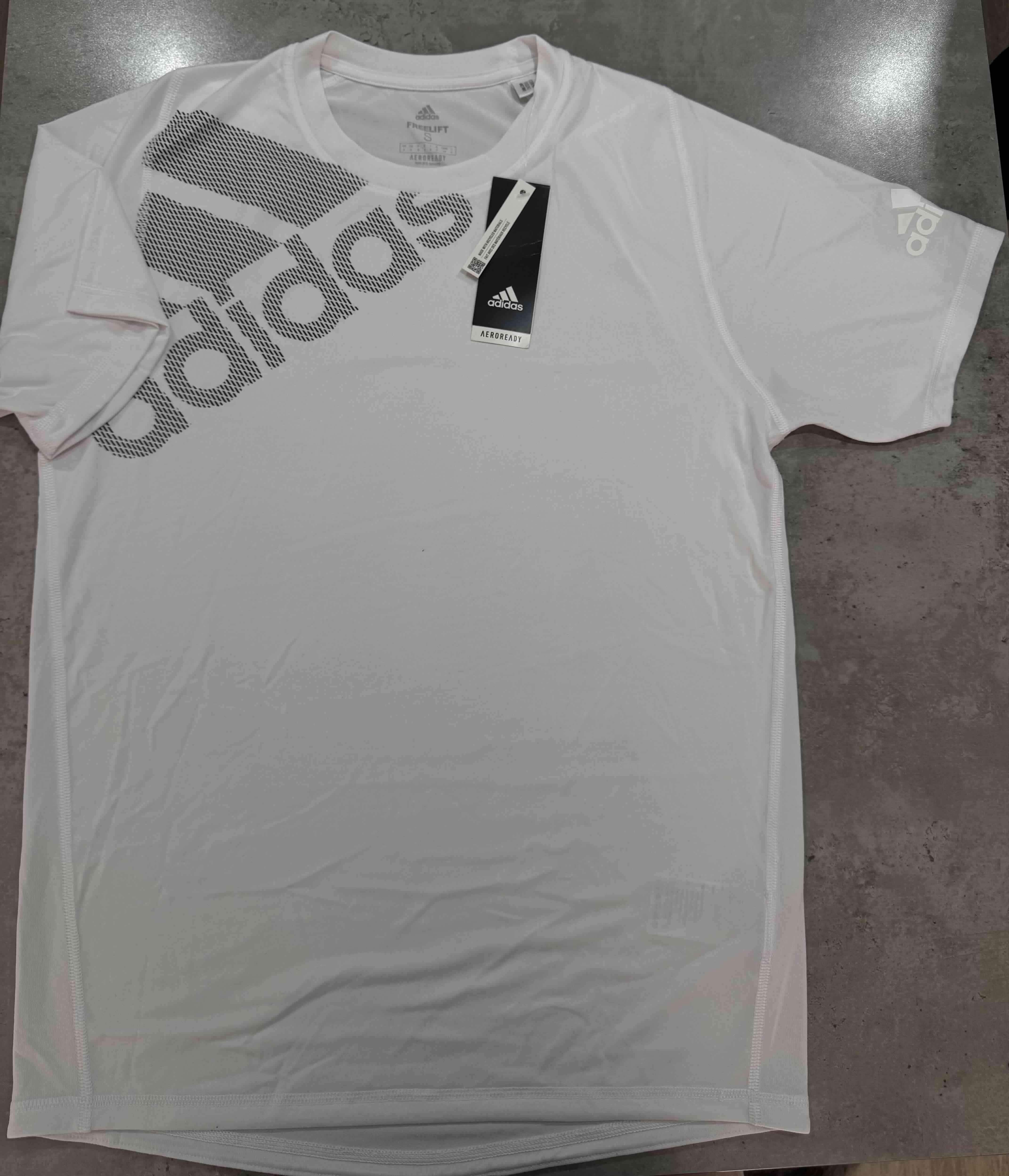Polera blanca Adidas estampada - miniatura 3