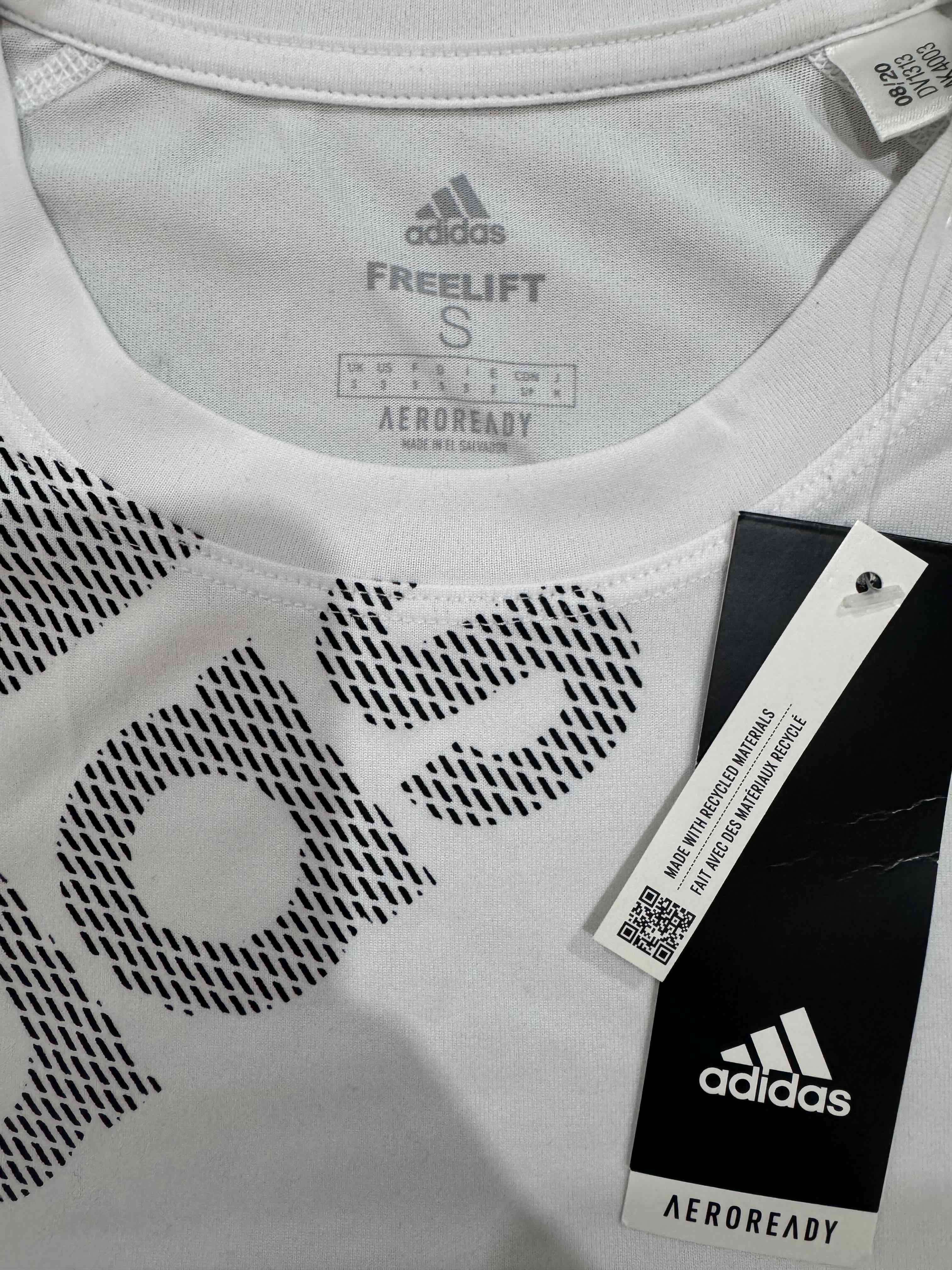 Polera blanca Adidas estampada - miniatura 4