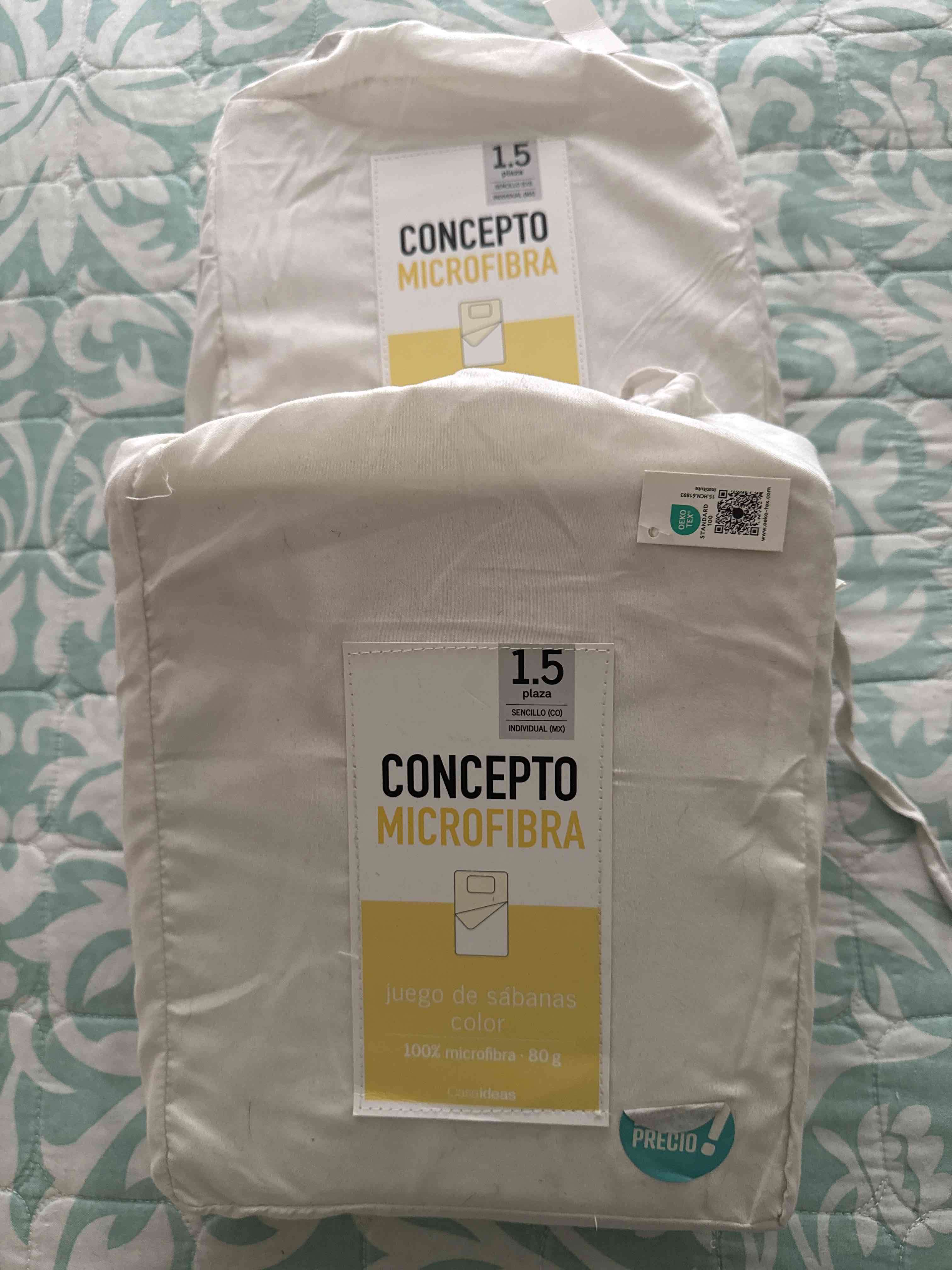 Juego de sábanas microfibra 1.5 plazas