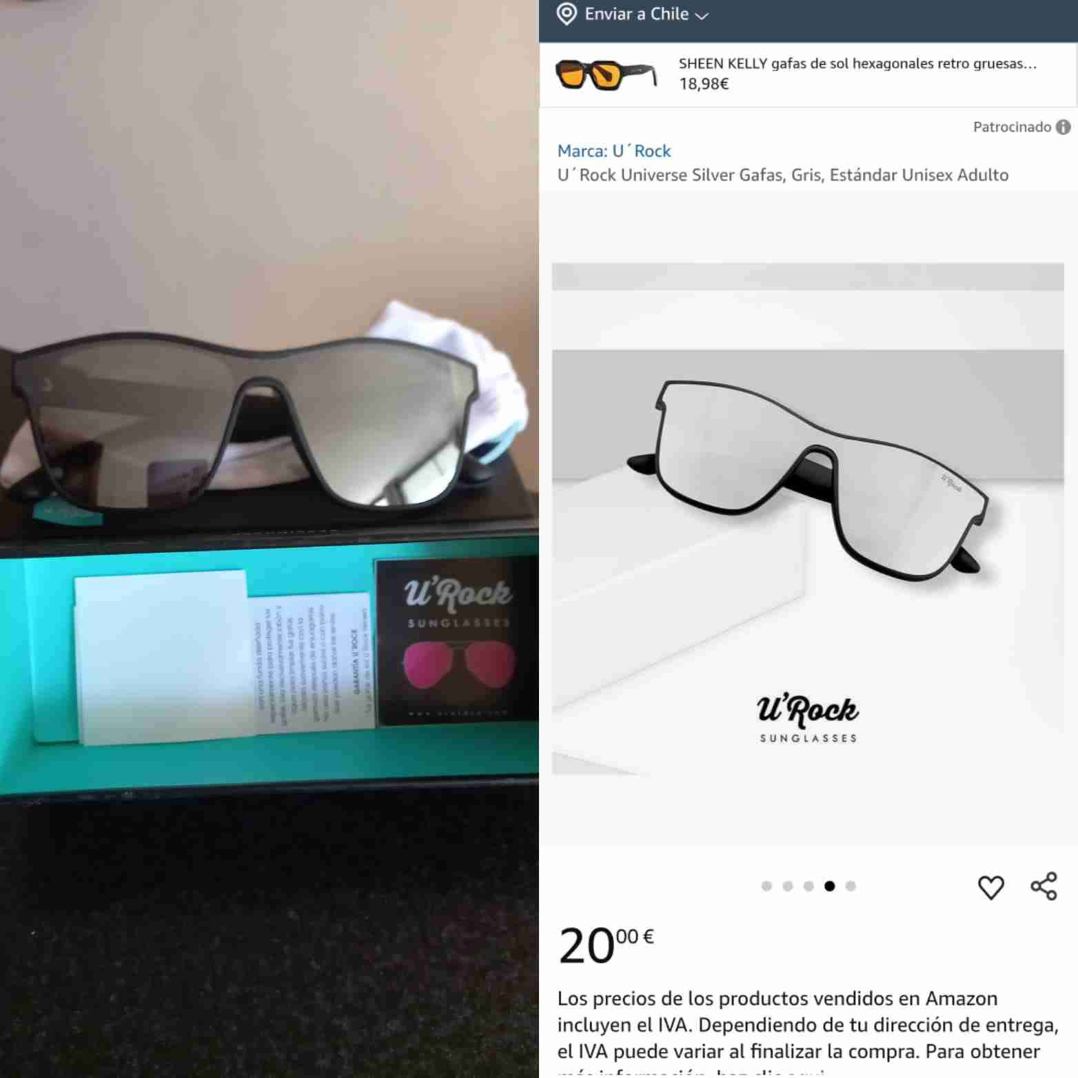 Gafas de sol U'Rock gris